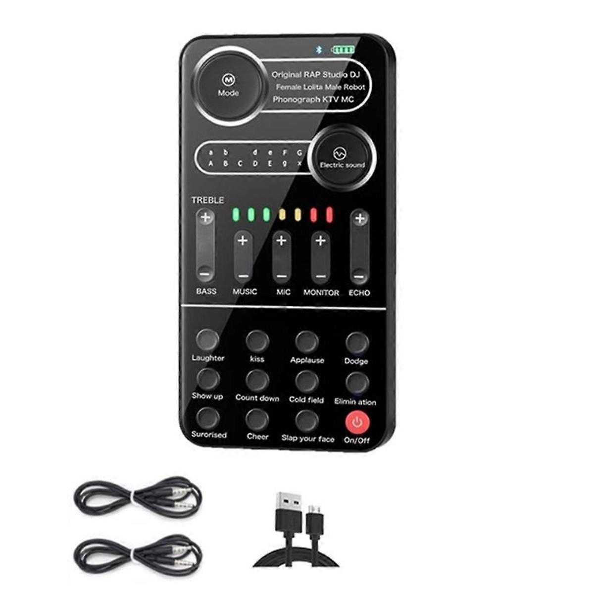 Voice Changer Handheld Sound Card for Switch Phone Games Live