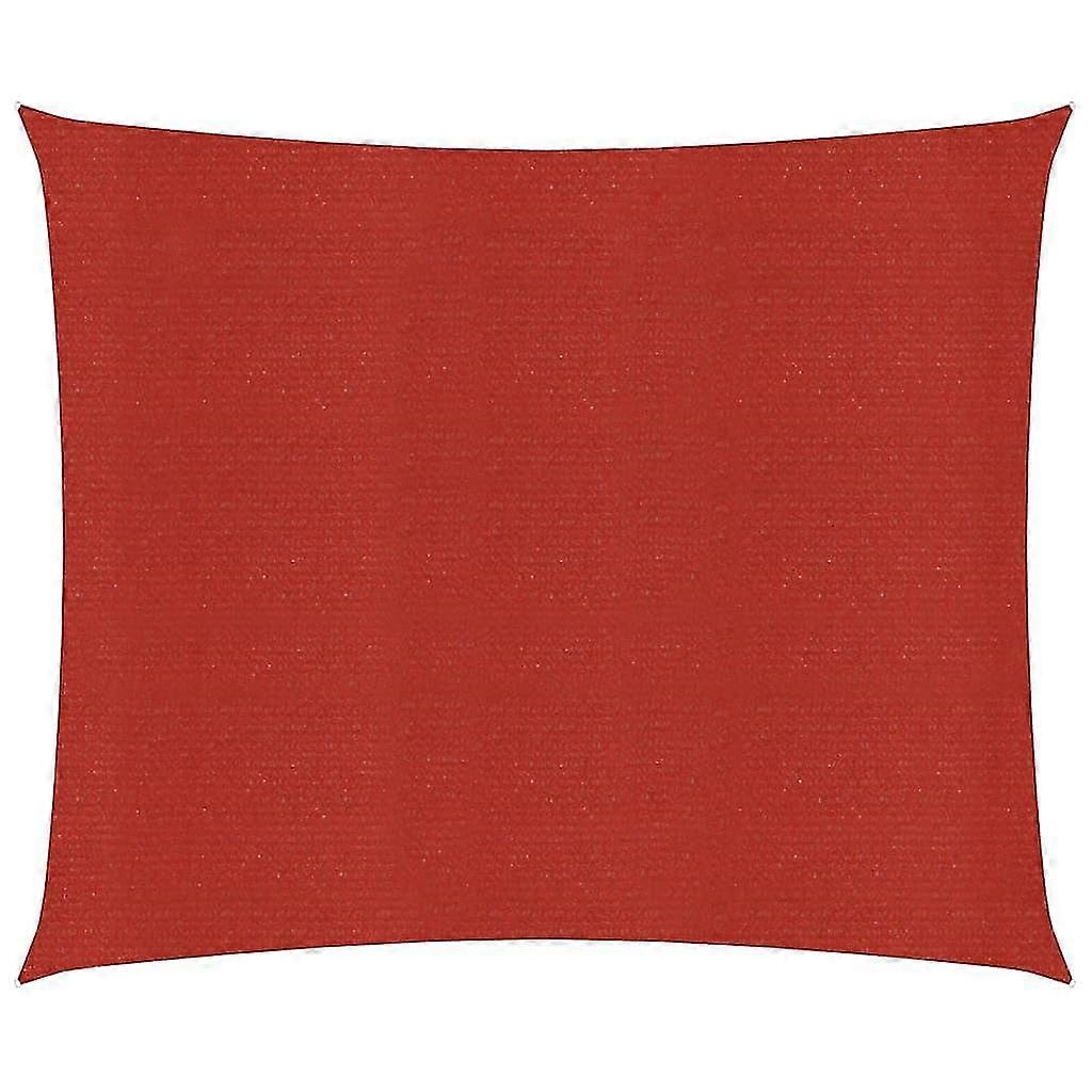 Balcony Red Hdpe Sunshade Sail 2.5x3 M