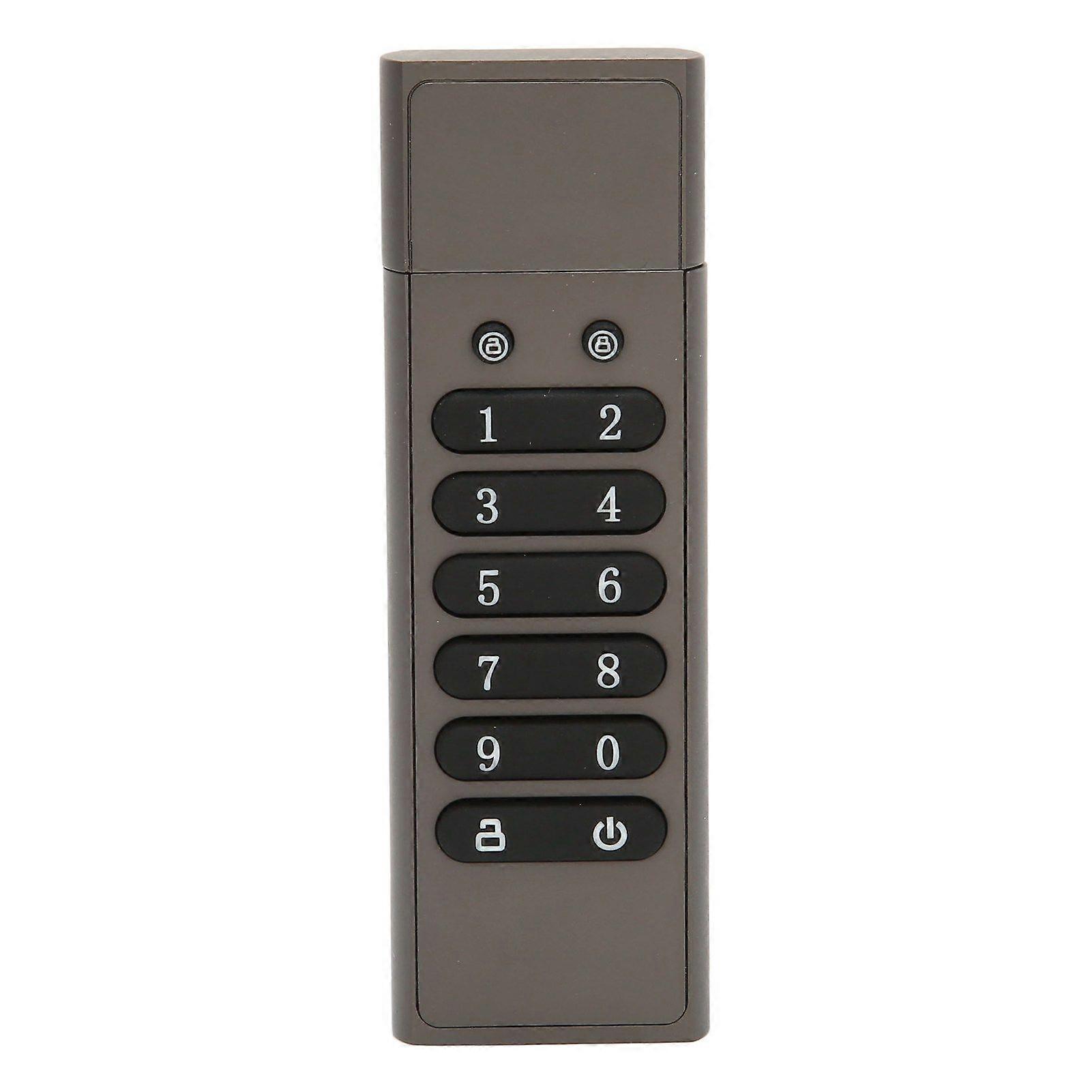 Encrypted USB Drive Secure Encrypted Button USB3.1 100MByet/s High Speed U Flash Drive Password Memory Stick 128GB