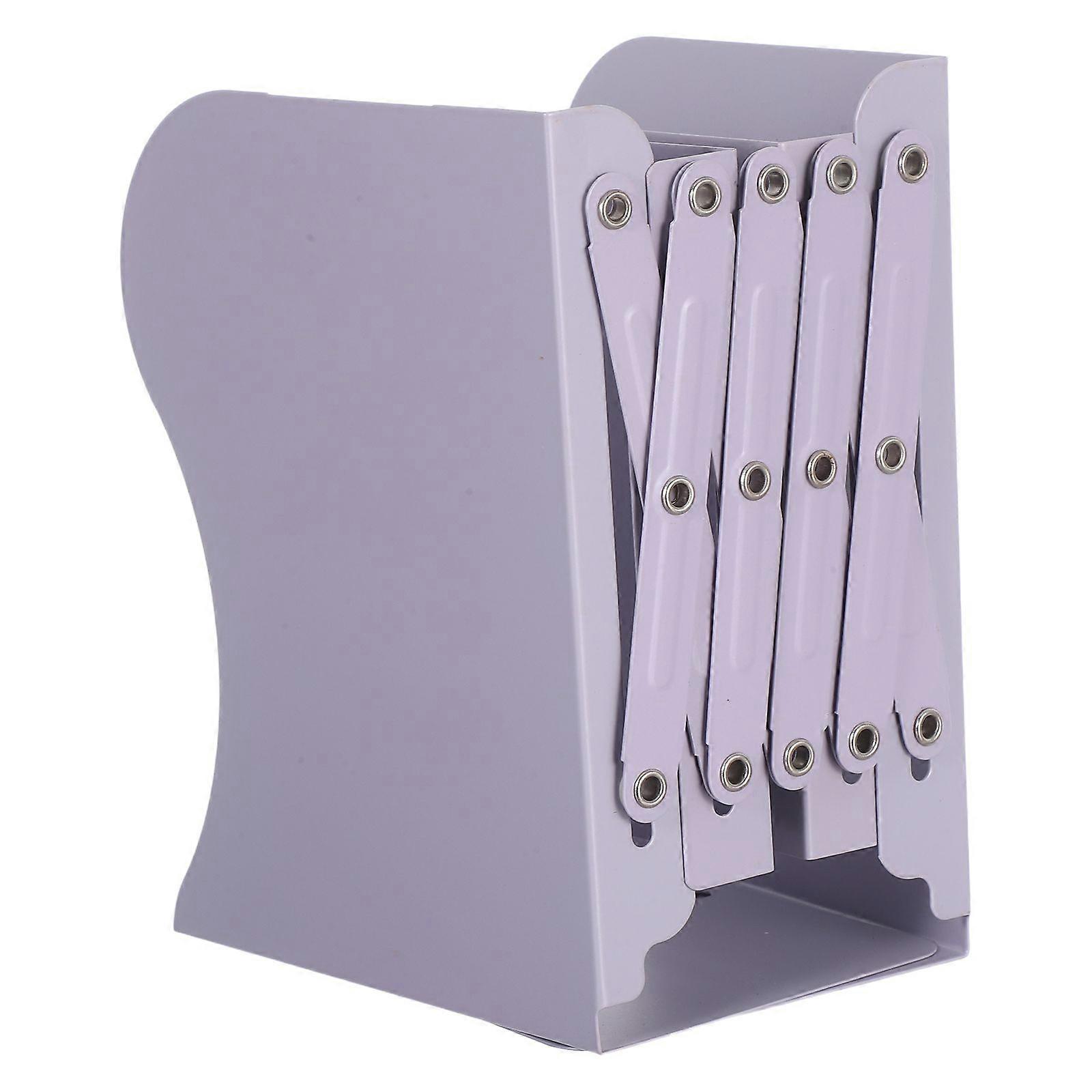 Adjustable Bookends Metal Retractable Expandable Bookends Desktop Magazine File Holder Organizer Newspaper Document Display Rack