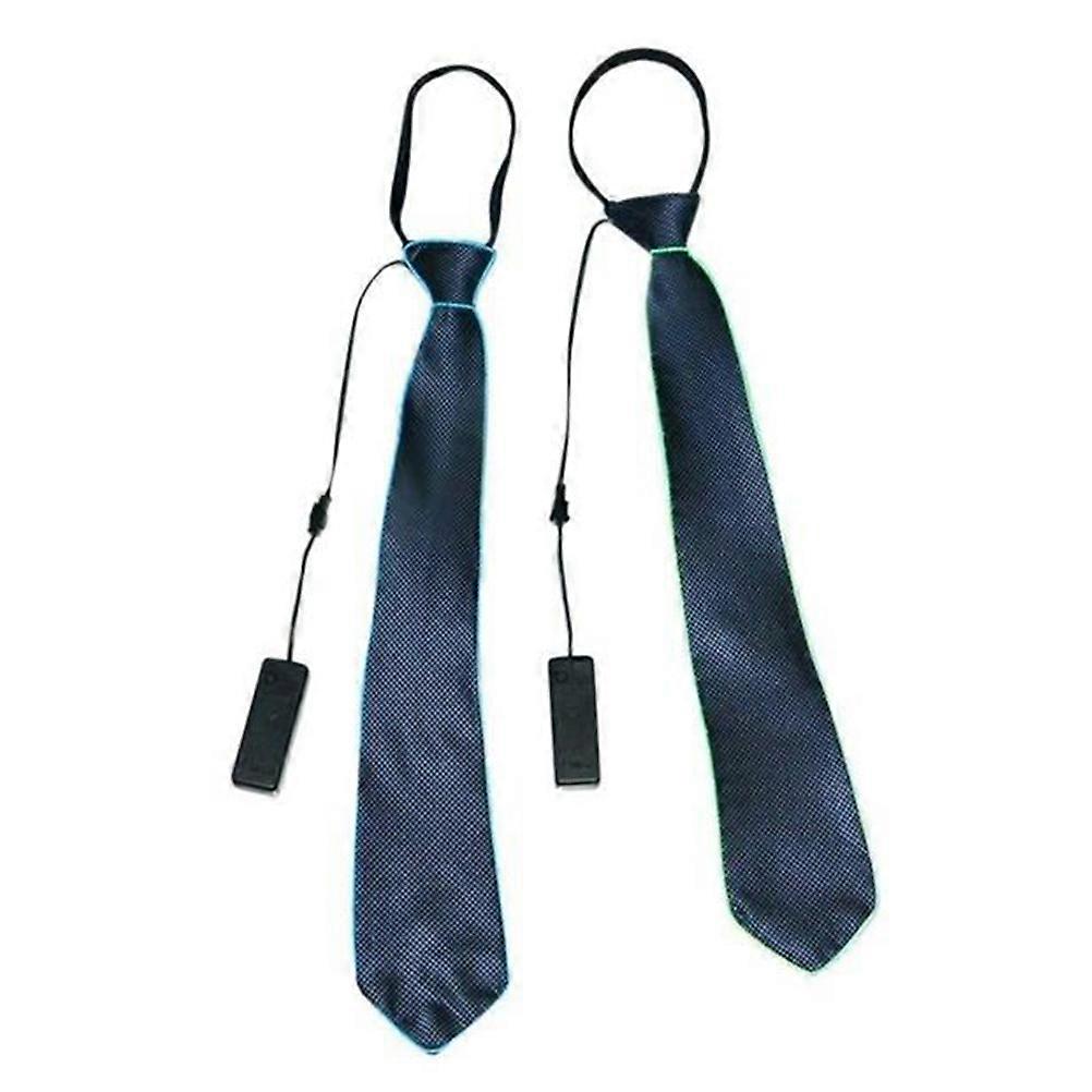 LED Light Up Tie Flashing Tie for Decoration Green Light