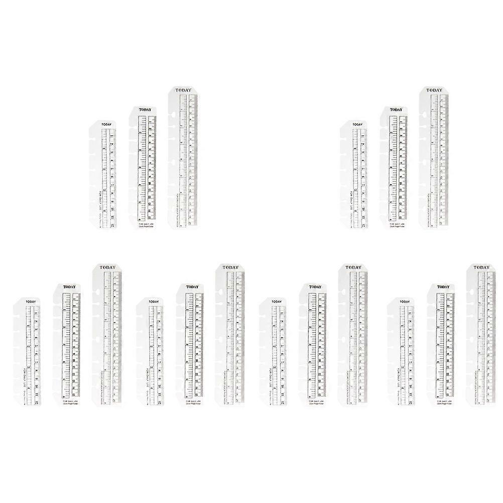 Planner Accessory Plastic Page Marker for Book 36Pcs Portable Ruler
