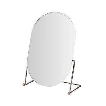 Dorm Approved Iron Makeup Mirror With Stable Base For Clear Reflection Iron Makeup Mirror Stable Dorm