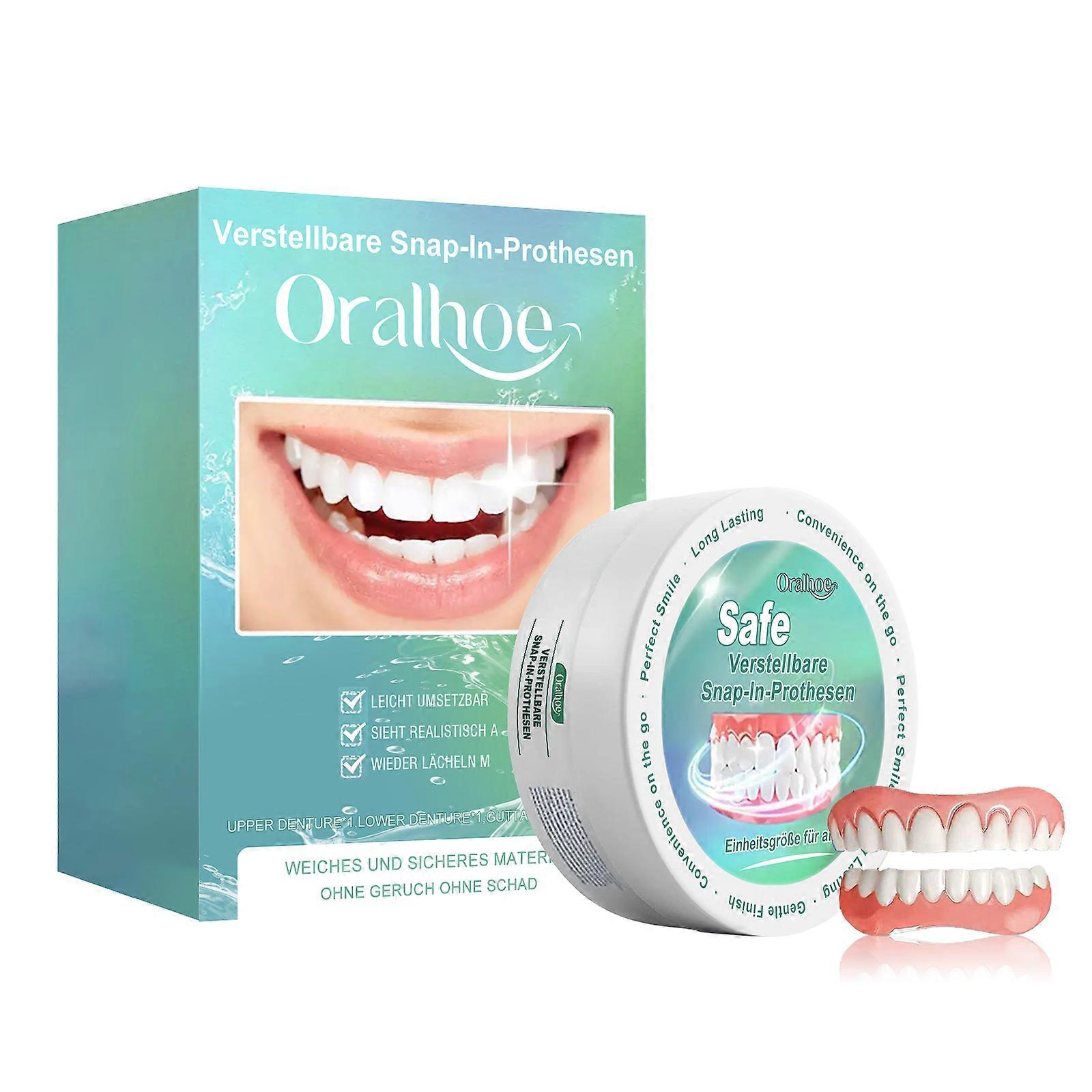 Oralhoe Denture Retouching Set, To Enhance Smile Appearance Comfortable Material Retouching Teeth Oral Care