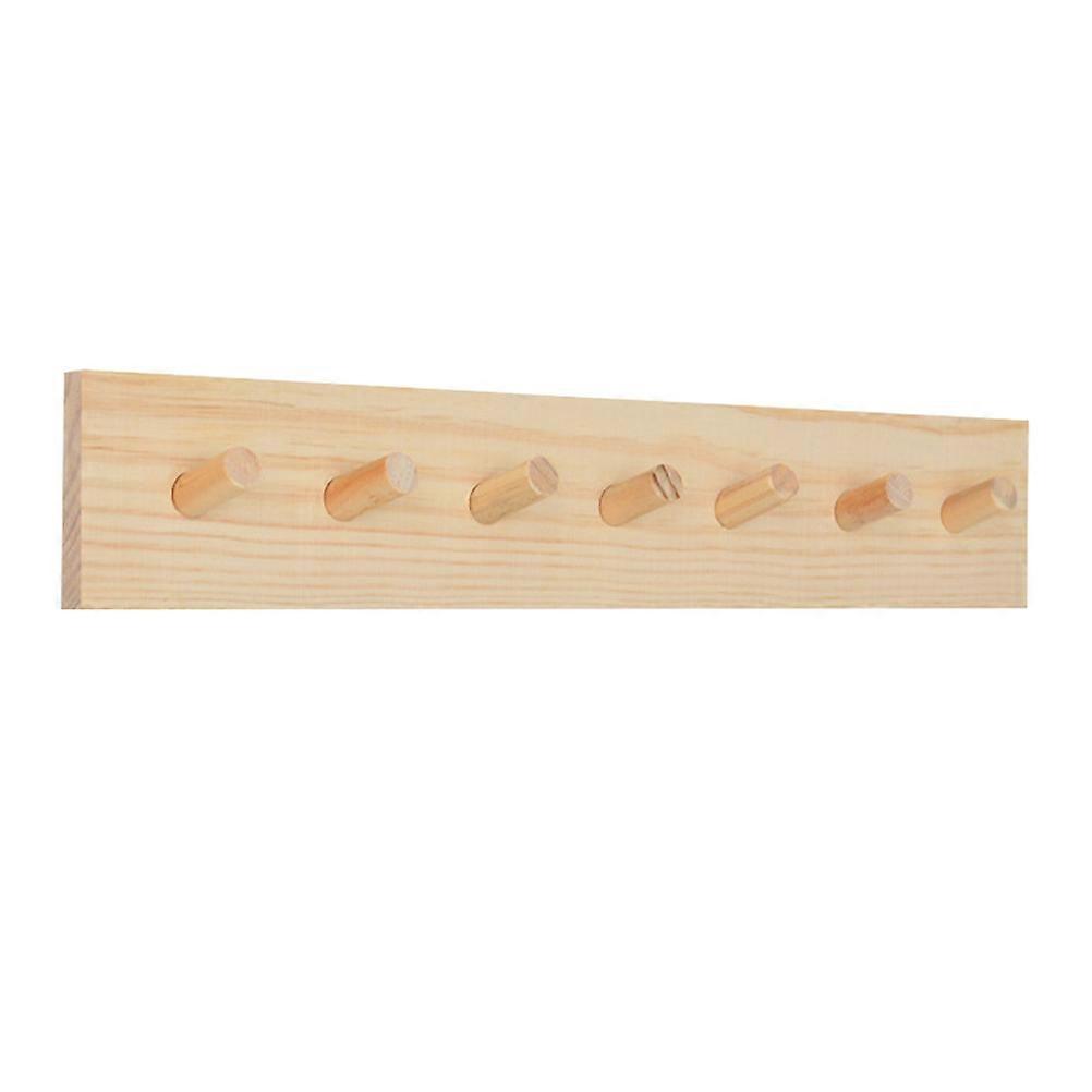 Wall Hanging Hook 1Pcs Simple Structure Wooden Household Hook Minimalist Design Ideal For Wall Mounting 17.68x3.14 Inch Space Saving