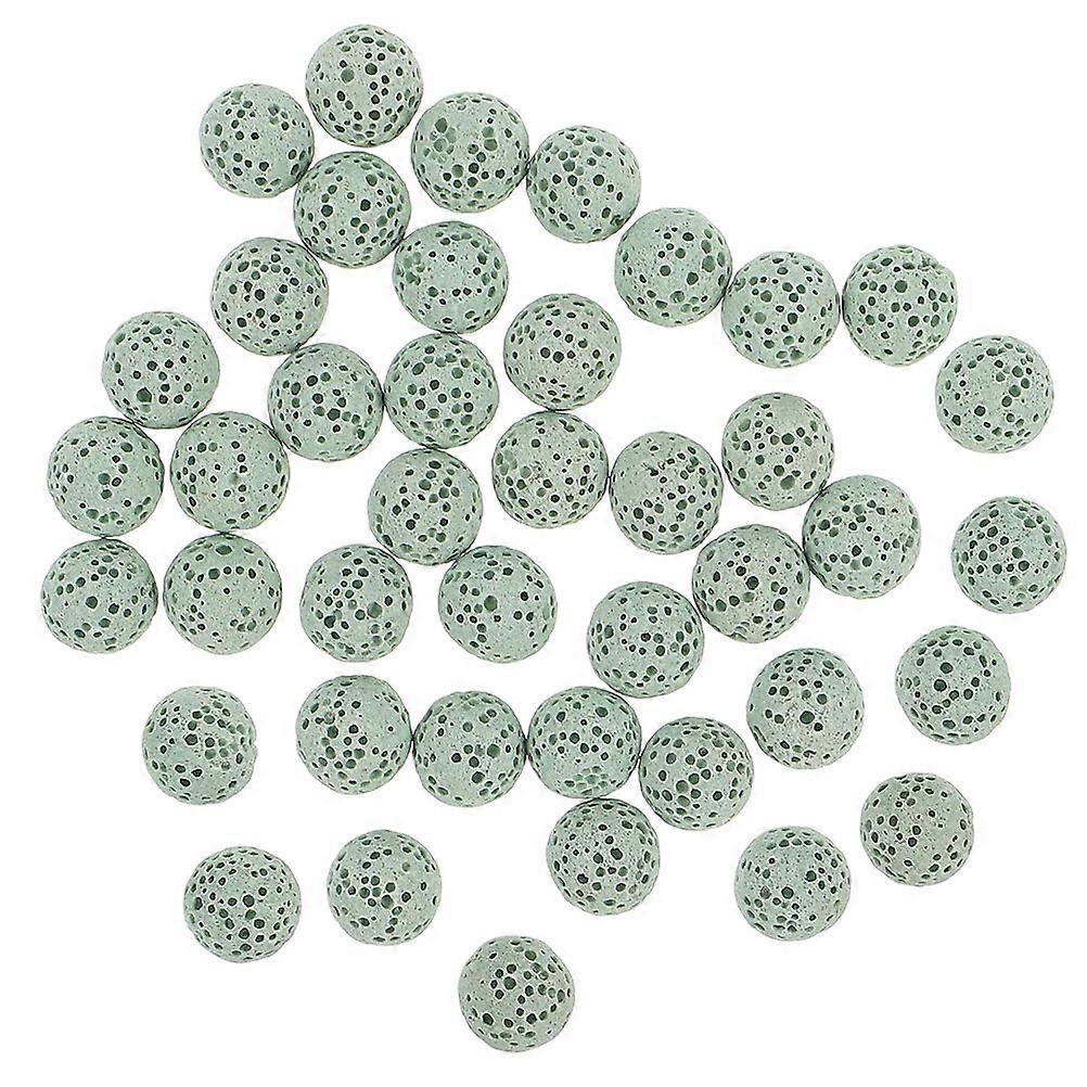 195 Pcs Lava Stone Essential Oil Diffuser Beads For Home Office Air Freshening Fragrance Light Green Round