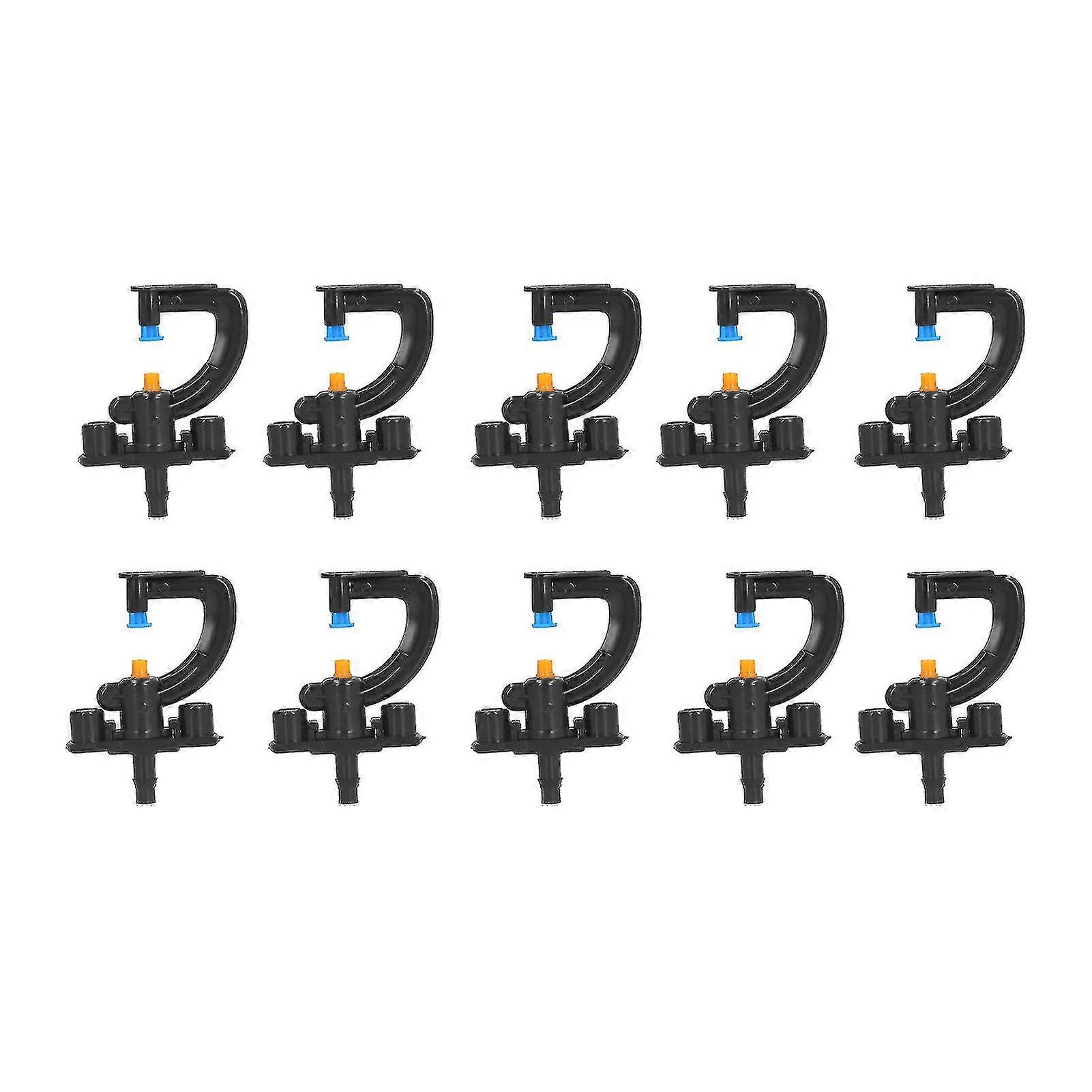 10 Set Rotating G Type Refraction Micro Nozzle Watering Sprinkler Irrigation Equipment for Greenhouse 2025