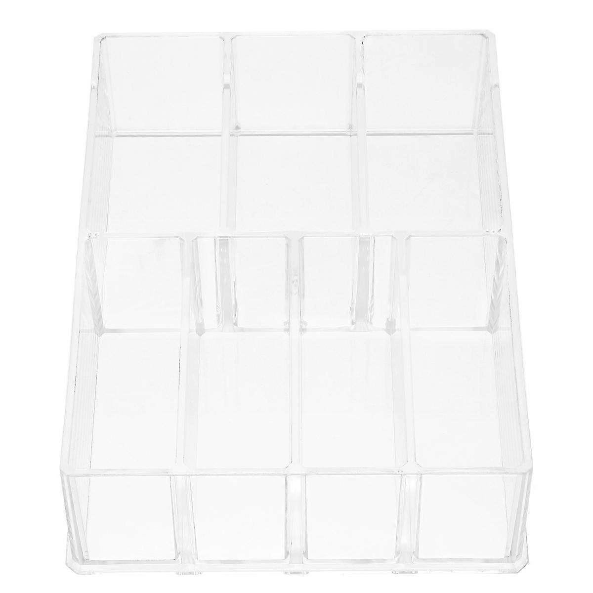 Transparent Cosmetic Container Acrylic Organizer for Home Storage 2Pcs