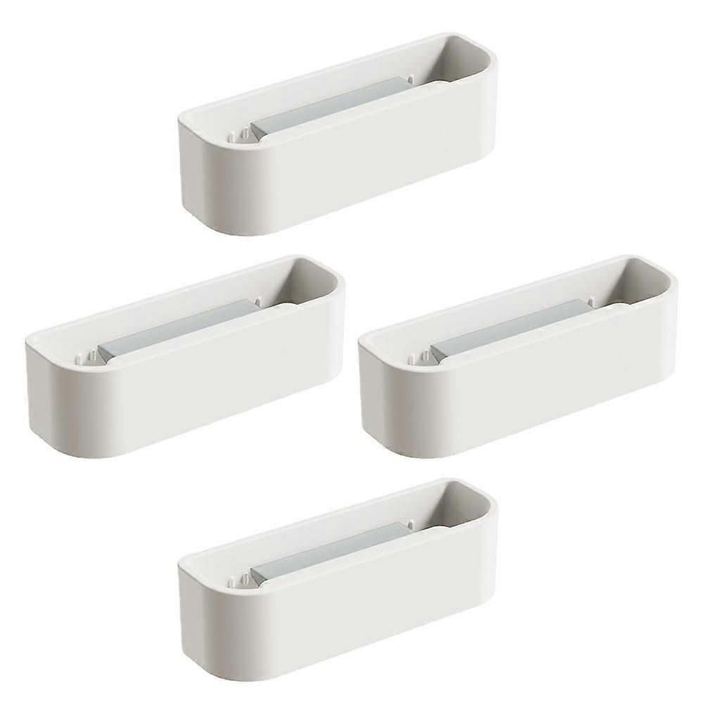 Hanging Rack 8 Pcs Toothpaste Cleansing Bottles Moisture Proof Storage Clip Rectangular White 2.6X0.8X1.5in