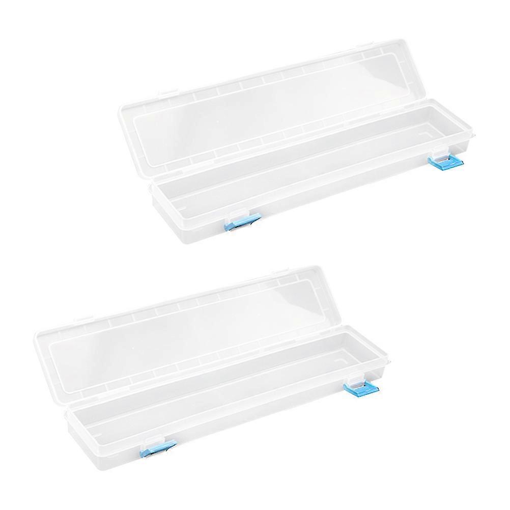 Transparent Stationery Box for Storage Use 6Pcs Pencil Cases Set