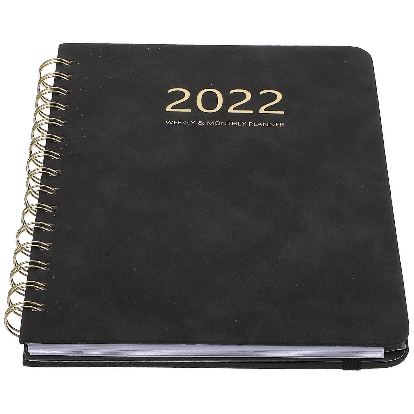 Diary Book for Writing Use 2Pcs PU Material Student Pocketbook