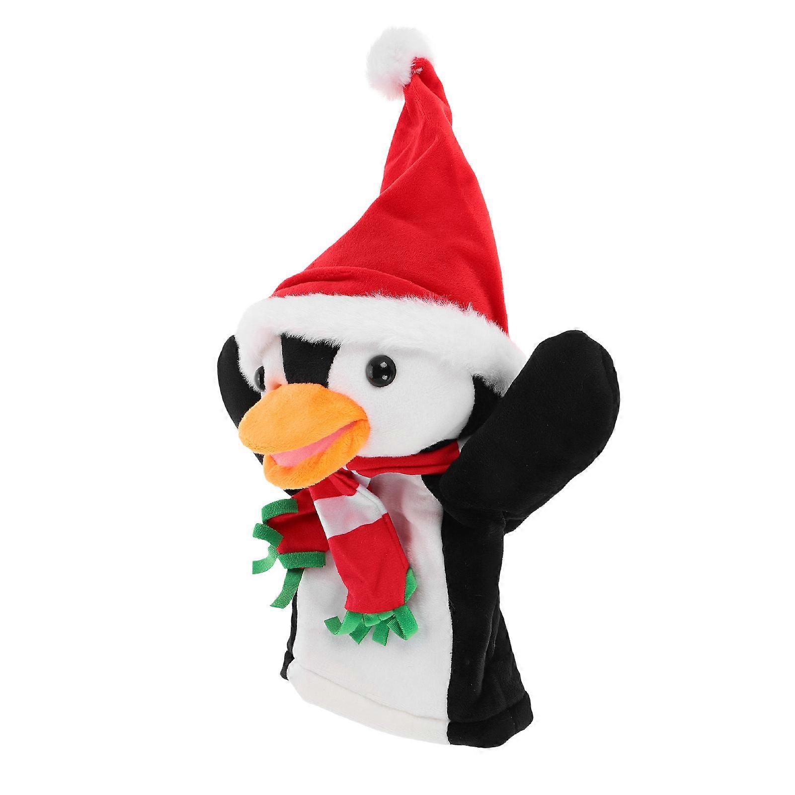Animal Character Finger Puppets 3Pcs Soft Plush Holiday Decor For Engaging Roleplaying And Fun Parent-Child Interaction During Christmas