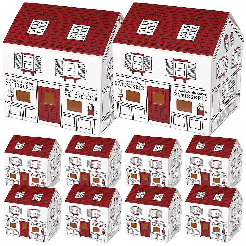 Small Candy Packaging Boxes Ideal For Daily Life Featuring Nordic Style House Shaped Design 40 Pcs