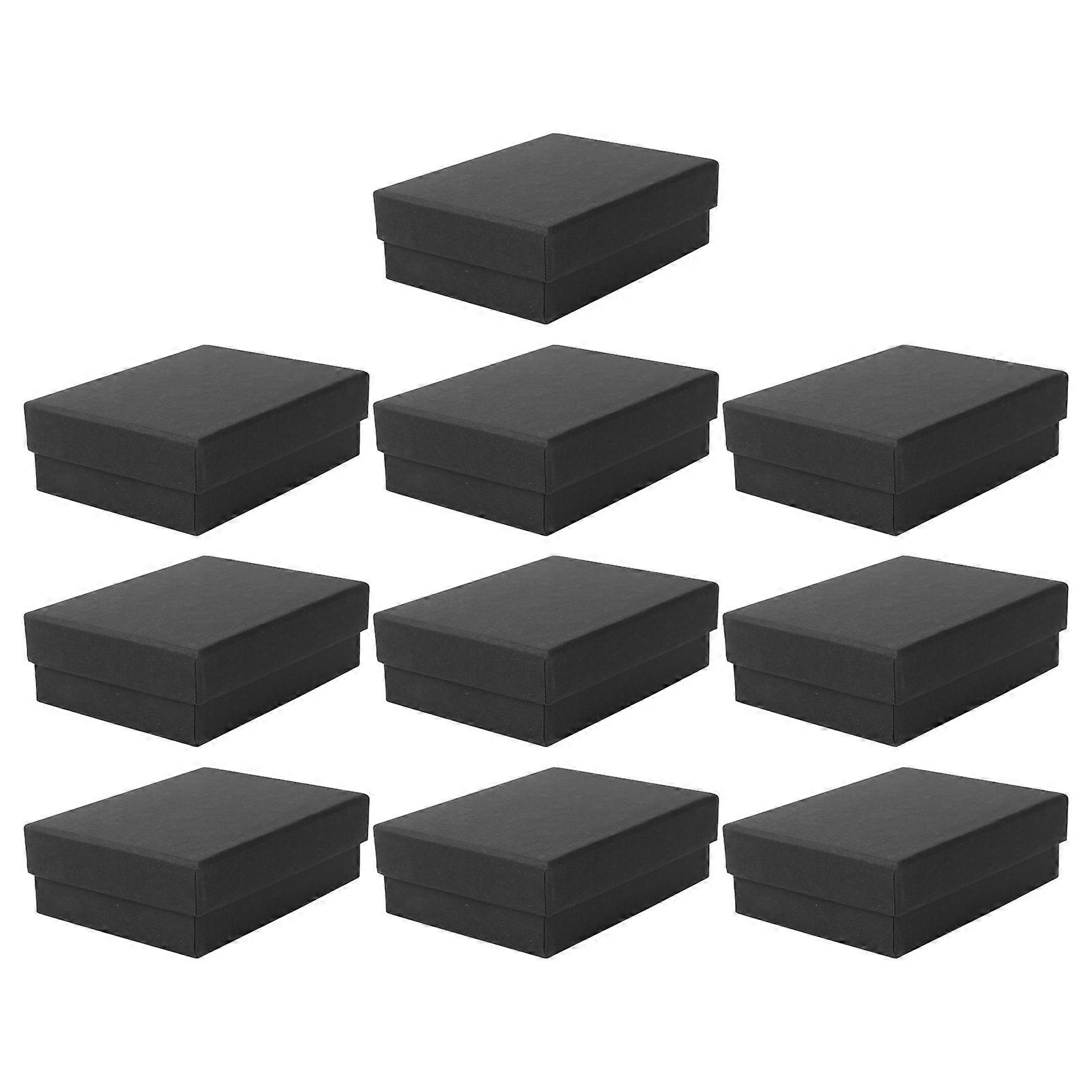 Jewelry Wrapping Boxes Paper Boxes for Storage Use 20Pcs Black