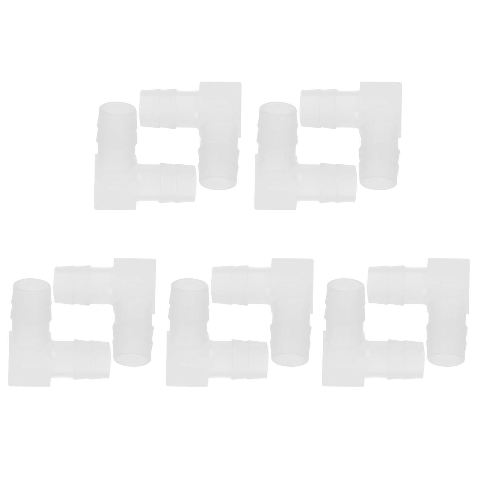 Plastic Hose Connector Replacement Part Elbow Shape 3.32X3.32CM 10Pcs