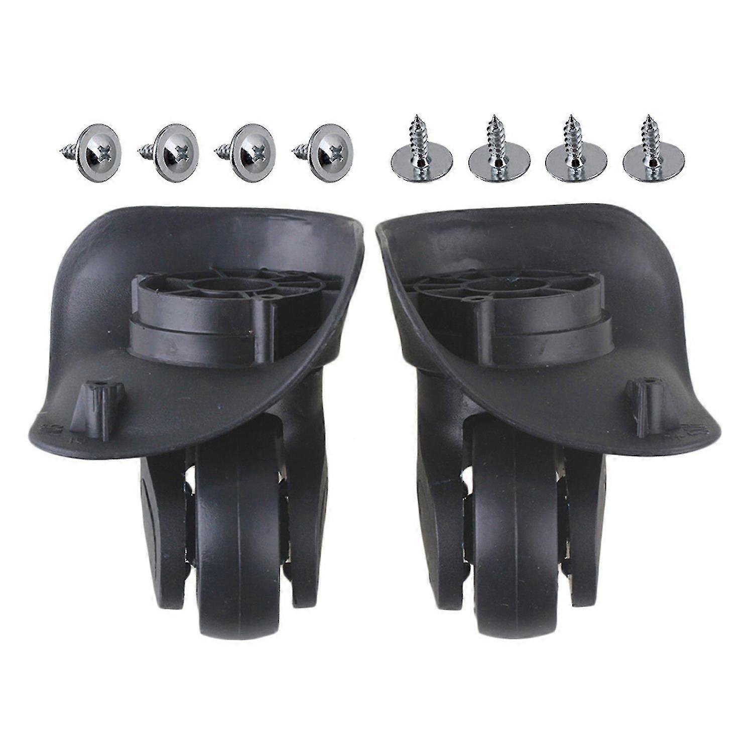 96x93x48mm أسود دي حقيبة حقيبة عجلة عجلات (L & r) مجموعة من 2