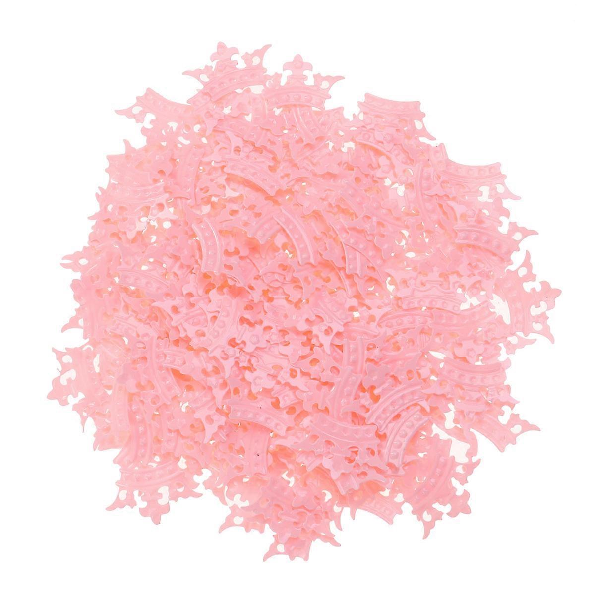 Pink Glitter Crown Shape Confetti for Decoration 45Pcs Party Table Scatter