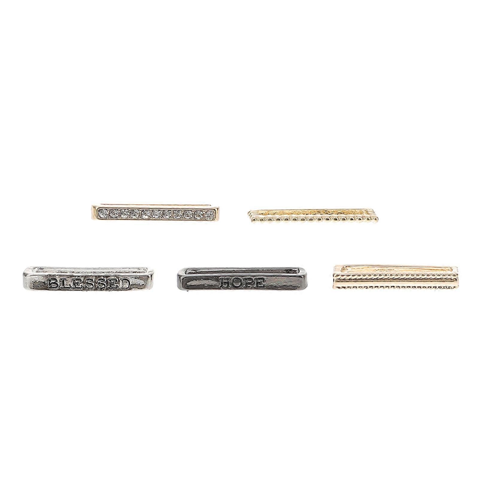 Watch Strap Decorative Ring for Watch Band Charm 15Pcs Assorted Colors