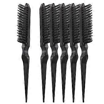 Professional Black Hairdressing Teasing Brush for Volume 18Pcs Salon Comb