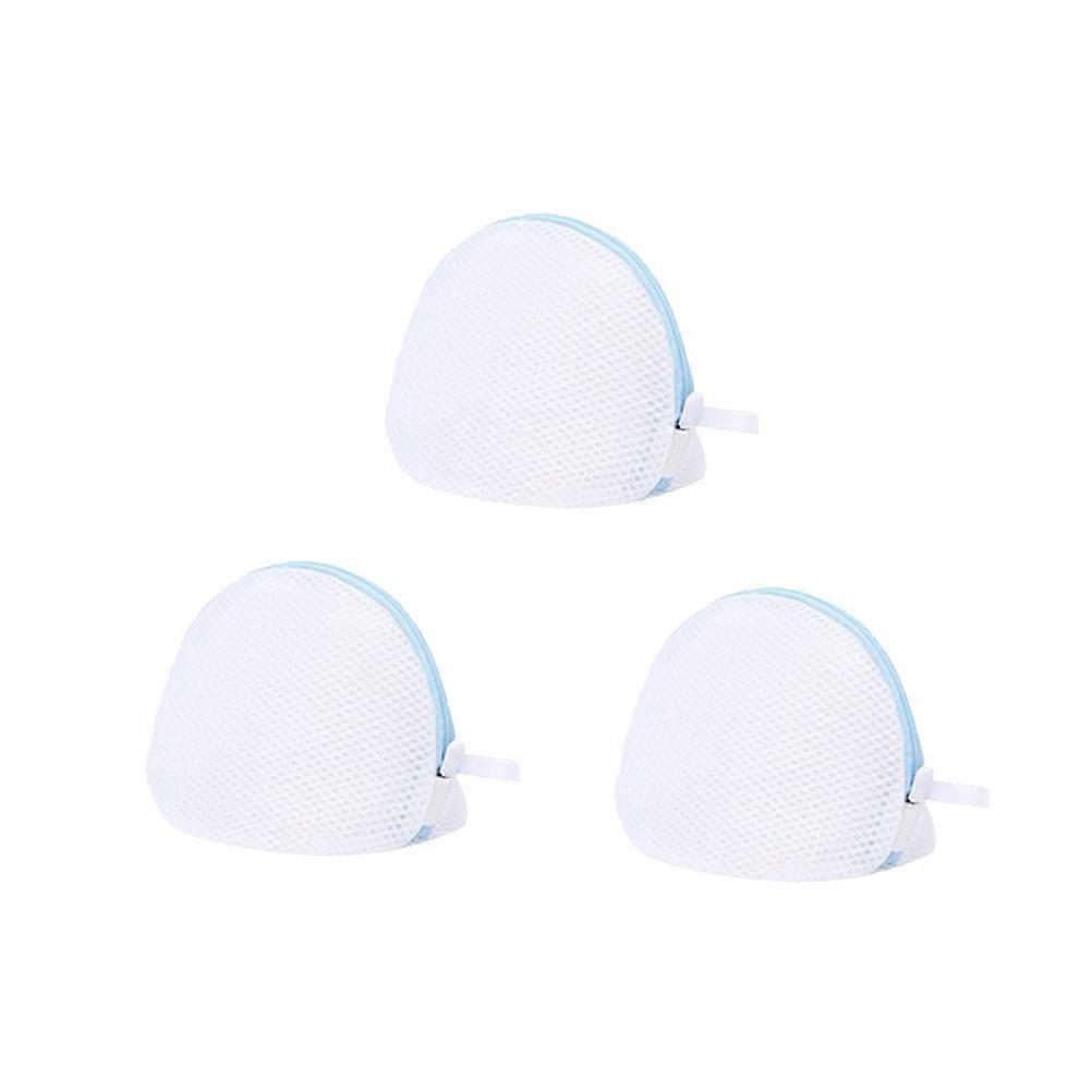 Mesh Laundry Bag Bra Hemisphere Shape for Home Use 6Pcs Grey