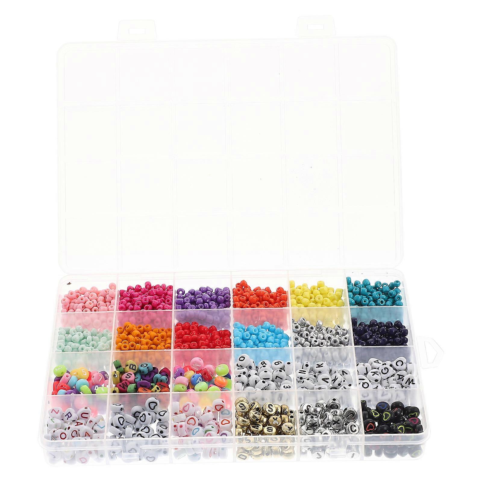 Craft Beads Glass Beads for DIY Accessories 5 Boxes