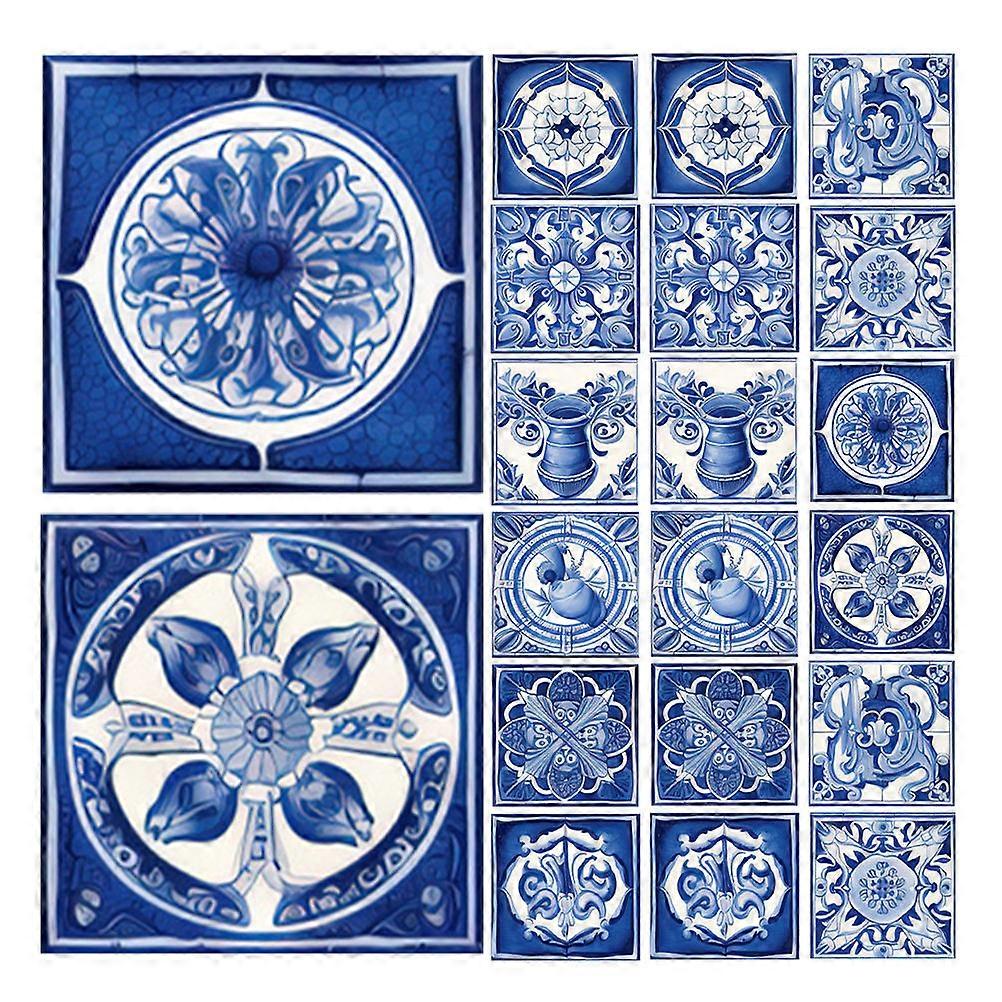 Removable Tile Sticker Tile Stickers for Wall Decor 40Pcs Assorted Color