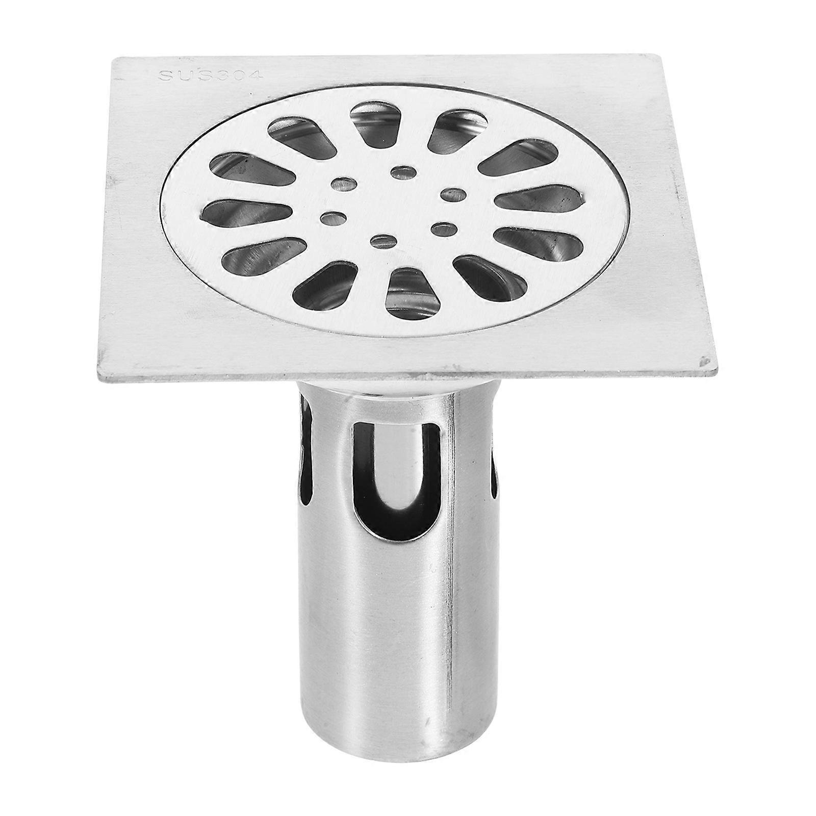 Stainless Steel Floor Drain Backflow Preventer for Bathroom 3Pcs Set