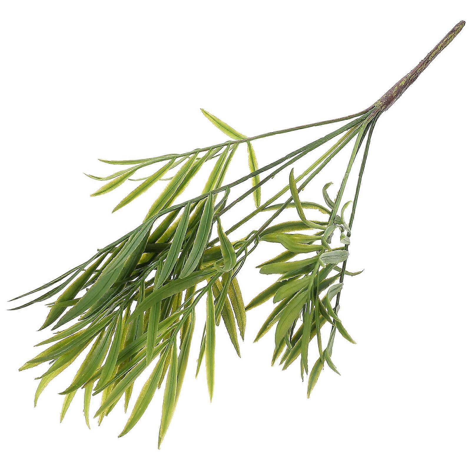 Simulation Green Plant Macrophyllus for Interior Decor 4Pcs