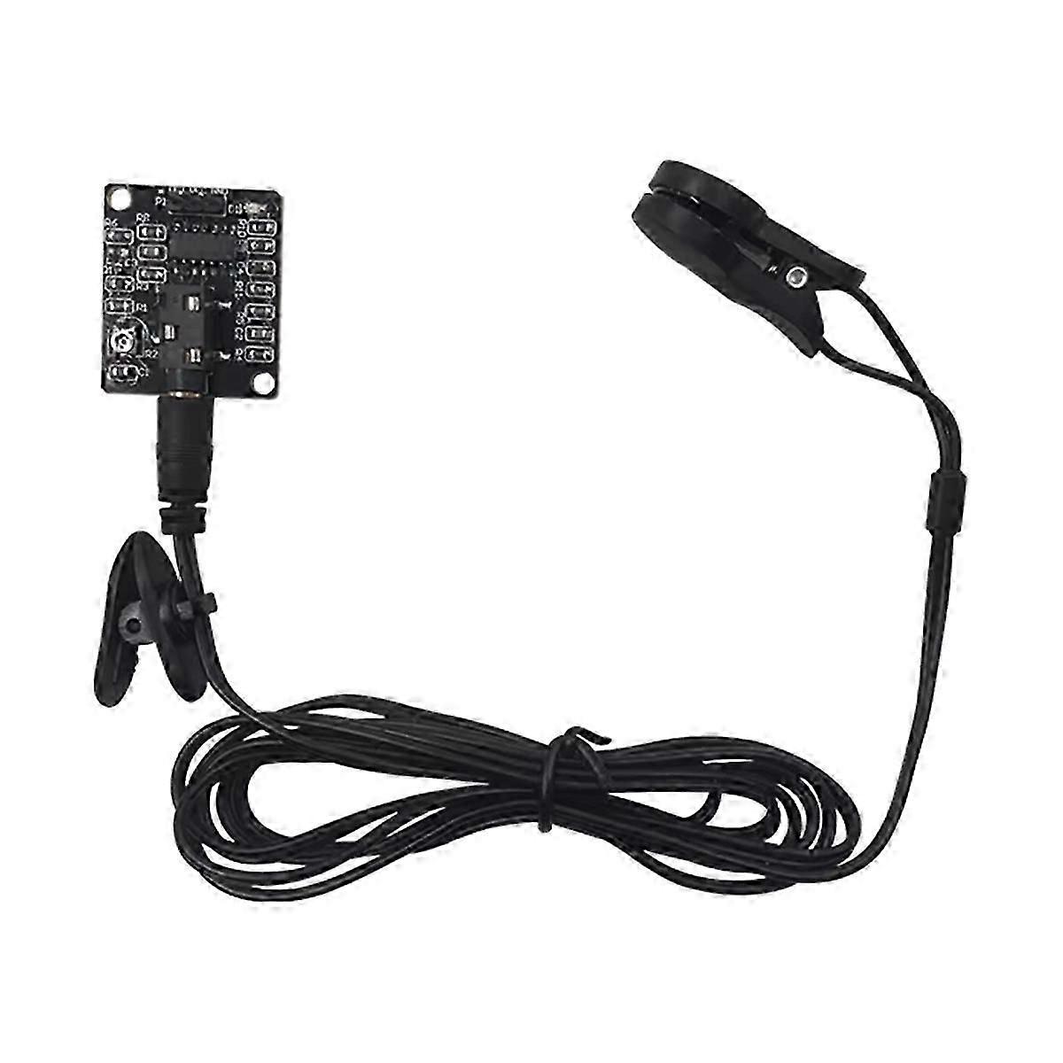 Heart Rate Ear Clip Development Kit ECG Sensor Measurement Module Supports Single Chip DIY