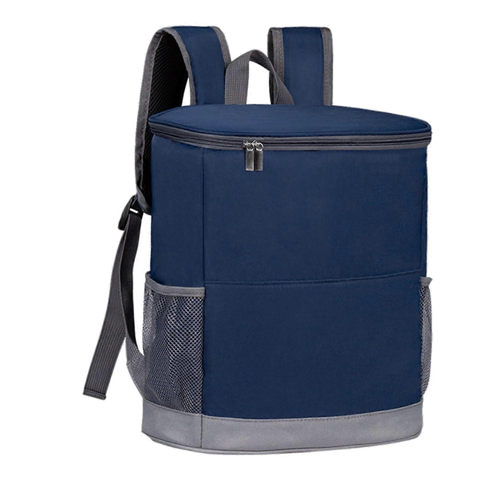 Insulated Picnic Backpack Ice Box Compatible Blue