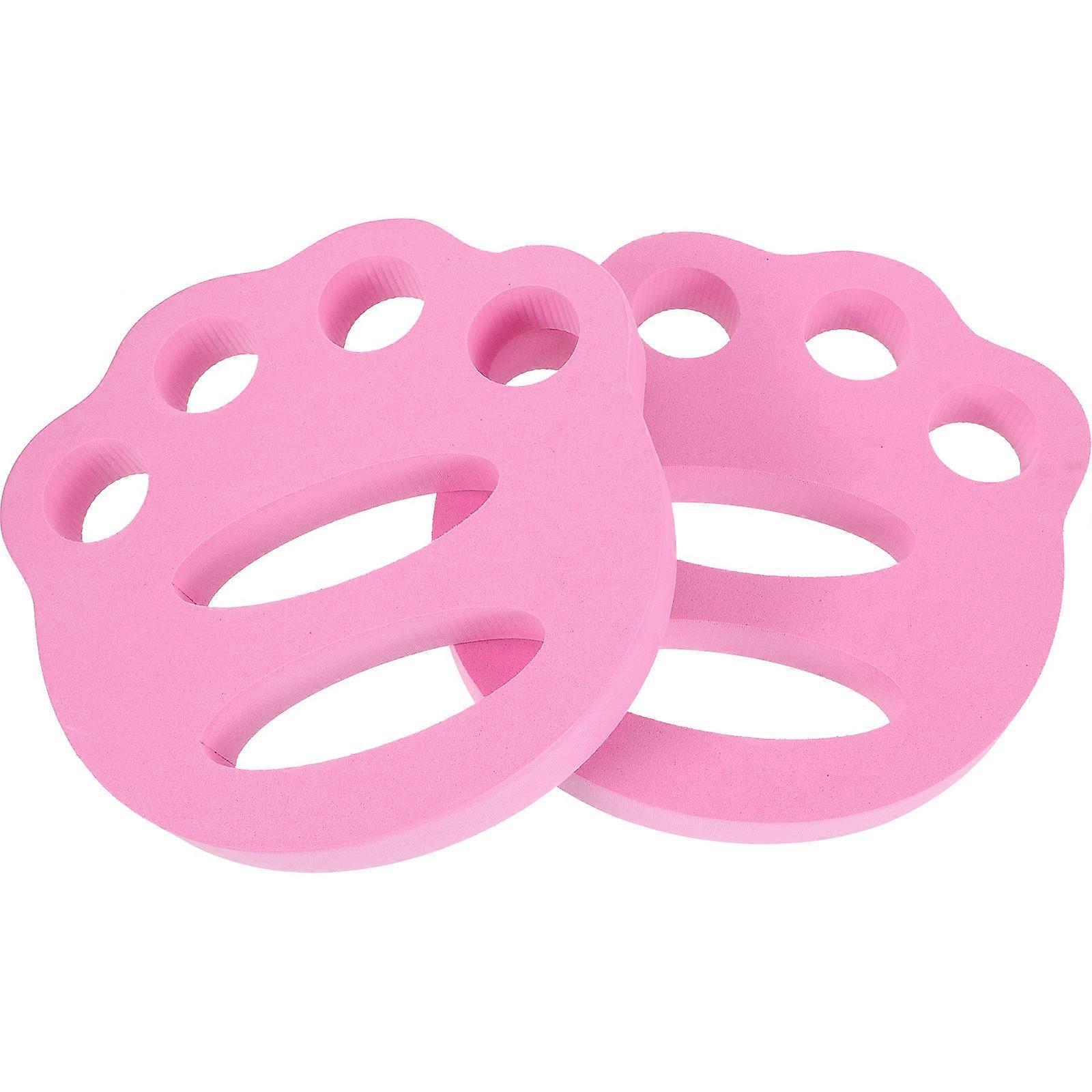 Swimming Float Board 5 Pairs For Adults Beginners Swimming Practice Ergonomic Eva Rosy Color Buoyancy Support 5Pcs