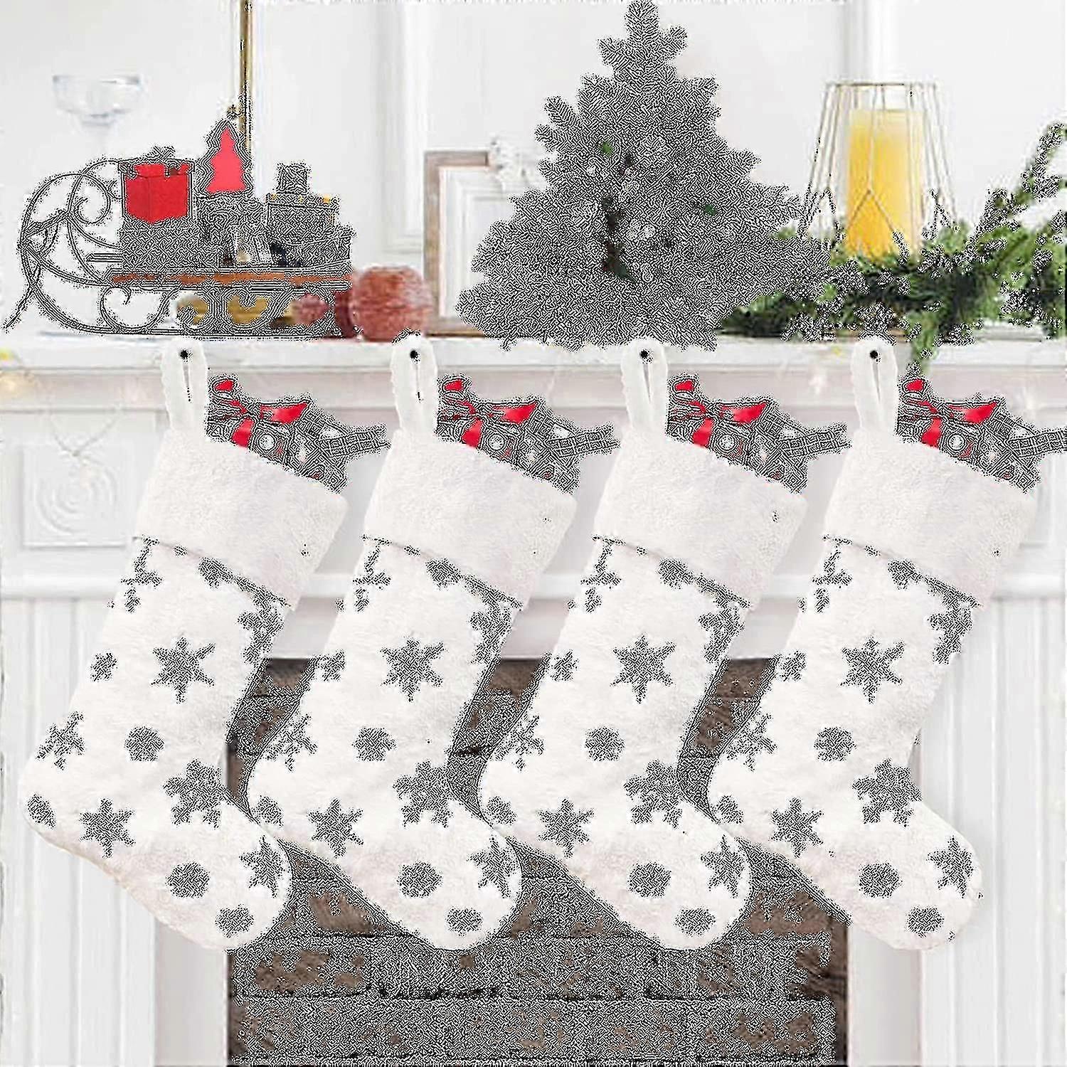 Pack Of 4 Hanging Stocking Ornaments