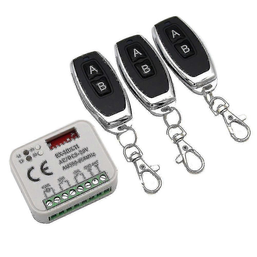 جهاز استقبال عن بعد باب المرآب 433 868 ميجا هرتز Rx Multi 300-900 ميجا هرتز AC / DC 9-30V استقبال مع جهاز تحكم عن بعد