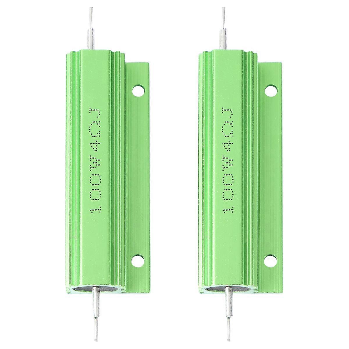 Power Resistor Wire Wound Resistor for Household Use 2Pcs Green Color