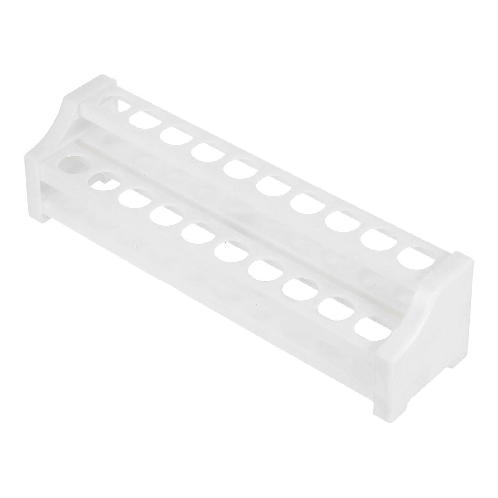 Specimen Rack Detachable Test Tube Rack for Storage 5Pcs White Plastic