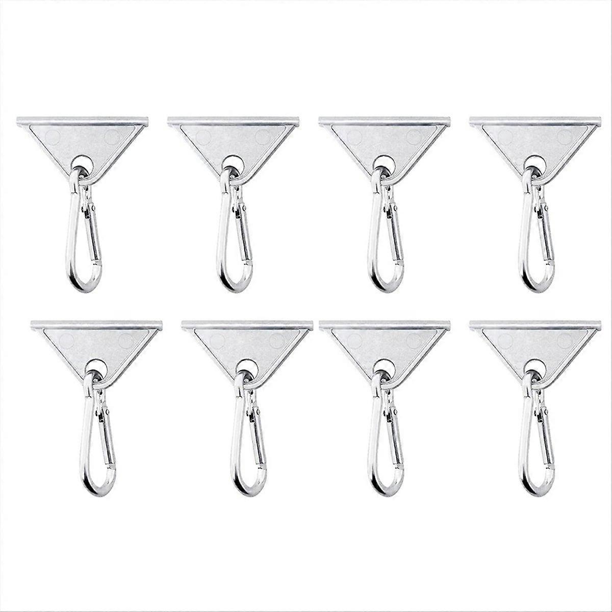 8 Pack 2020 Extrusion Sliding Hook Silver