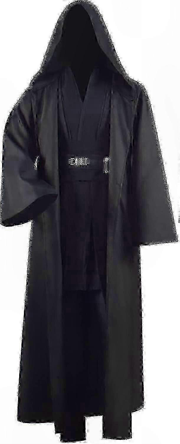 Hooded Jedi Robe Costume for Adults - Full Set Cosplay Uniform with Three Styles for Halloween and Skywalker Themed Events