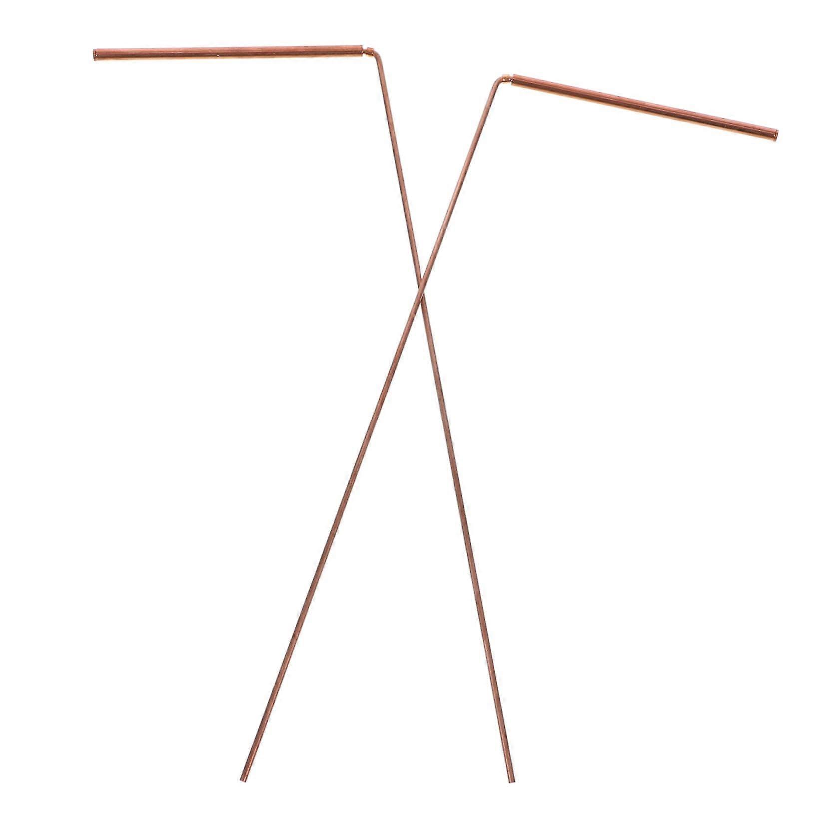 Copper Dowsing Rods 2Piece Set With Comfortable Handles For Ghost Hunting Water Divining