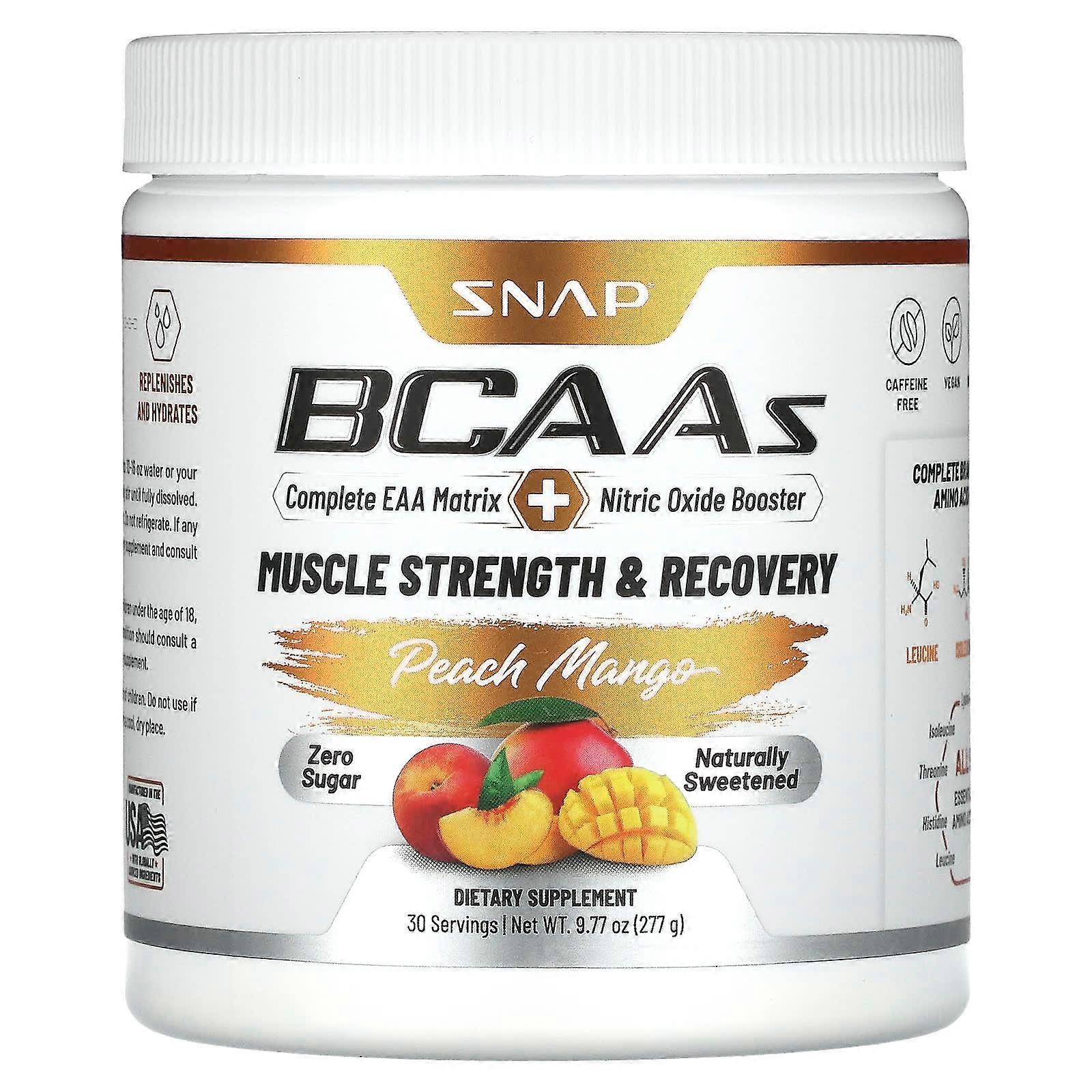 BCAAs, Peach Mango, 9.77 oz (277 g)