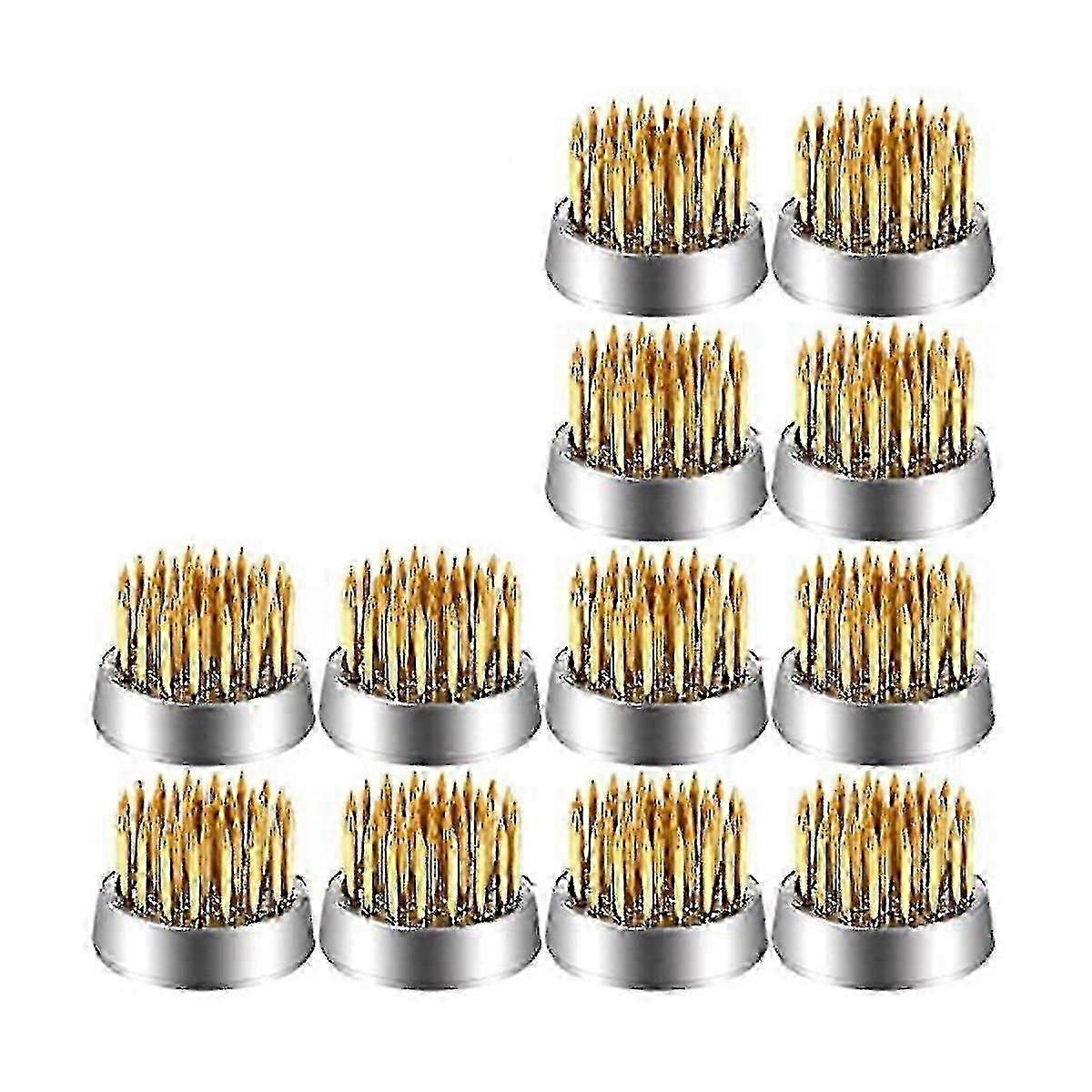 Lot de 12 mini-grenouilles florales pour compositions Ikebana, idéales pour les petits vases et les compositions florales créatives.