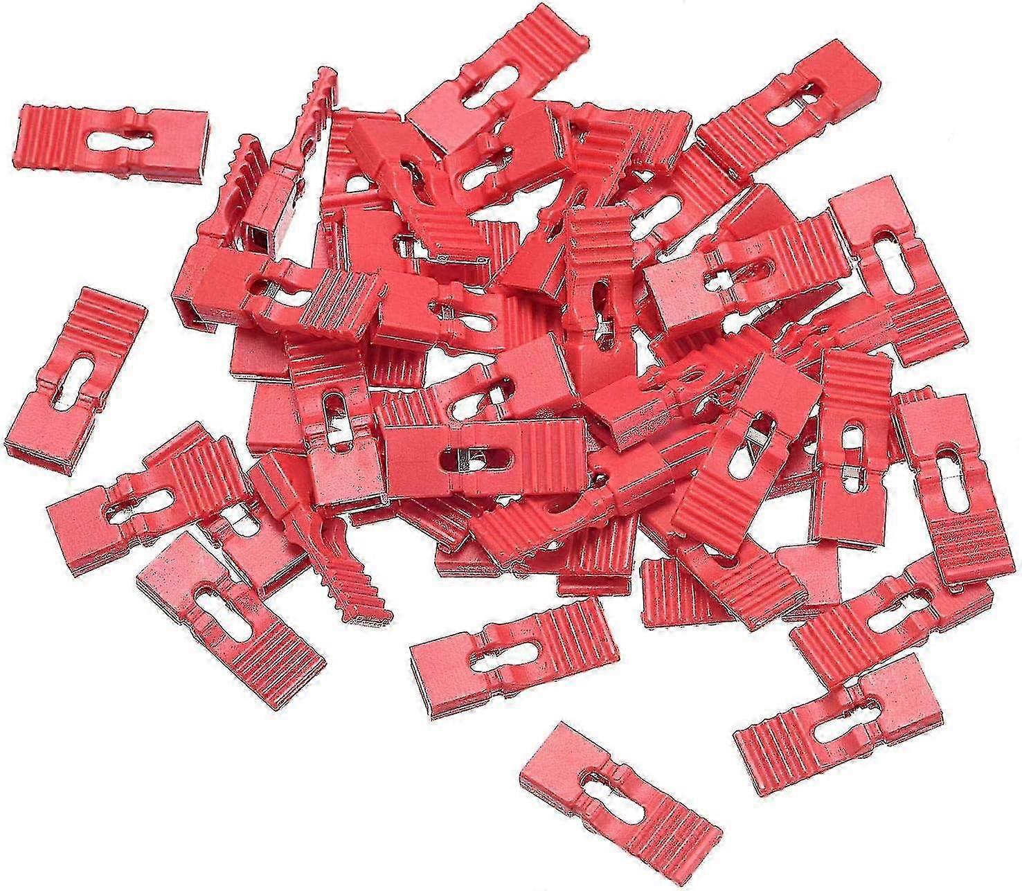 2025 50pcs 2.54mm Pin Header Jumper Cap Lengthened Short Circuit Connection Cap Mini Micro Jumper Bridge Plug Red