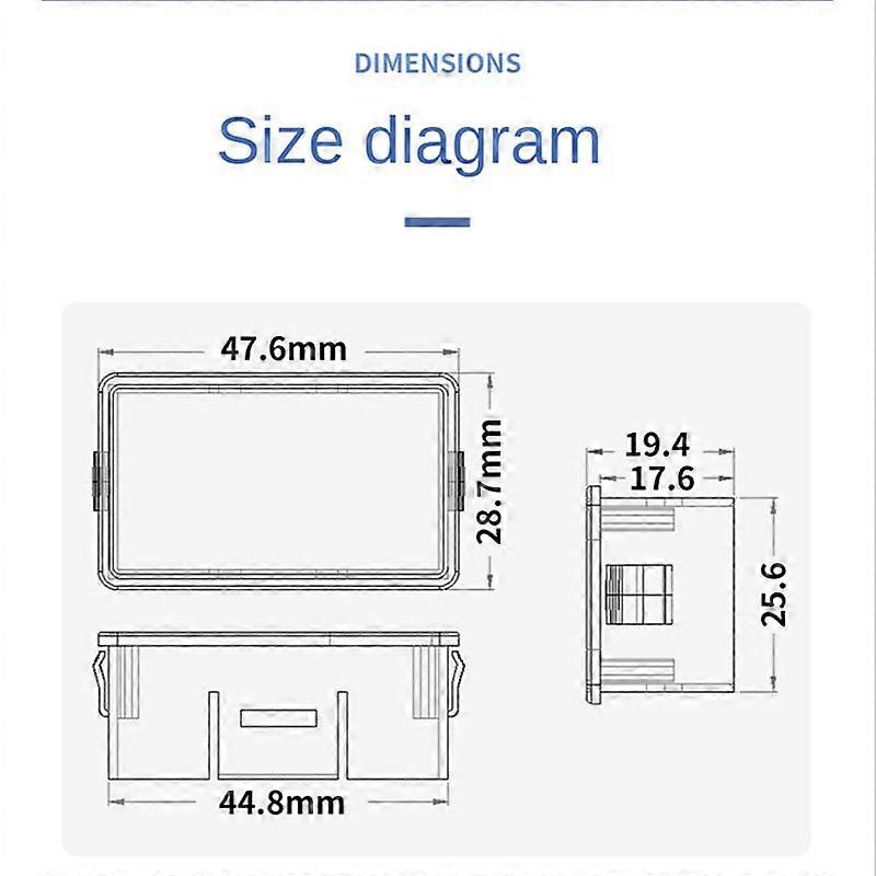 Battery Charge Level Indicator Lithium Battery Capacity Meter Test Display LED Tester Voltmeter, Dua