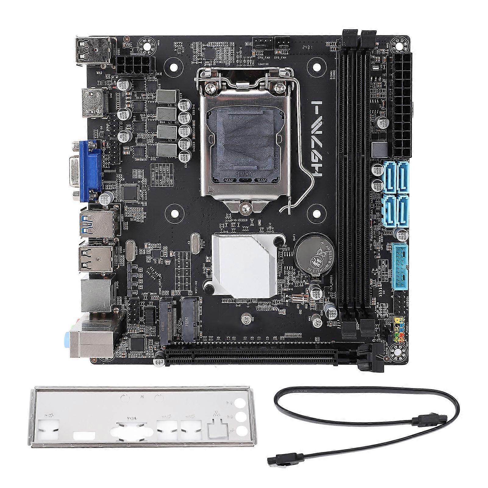 ITX Mining Motherboard for LGA1150 Core i7/i5/i3 4th Gen, DDR3, M.2 NVME, 1080p Output