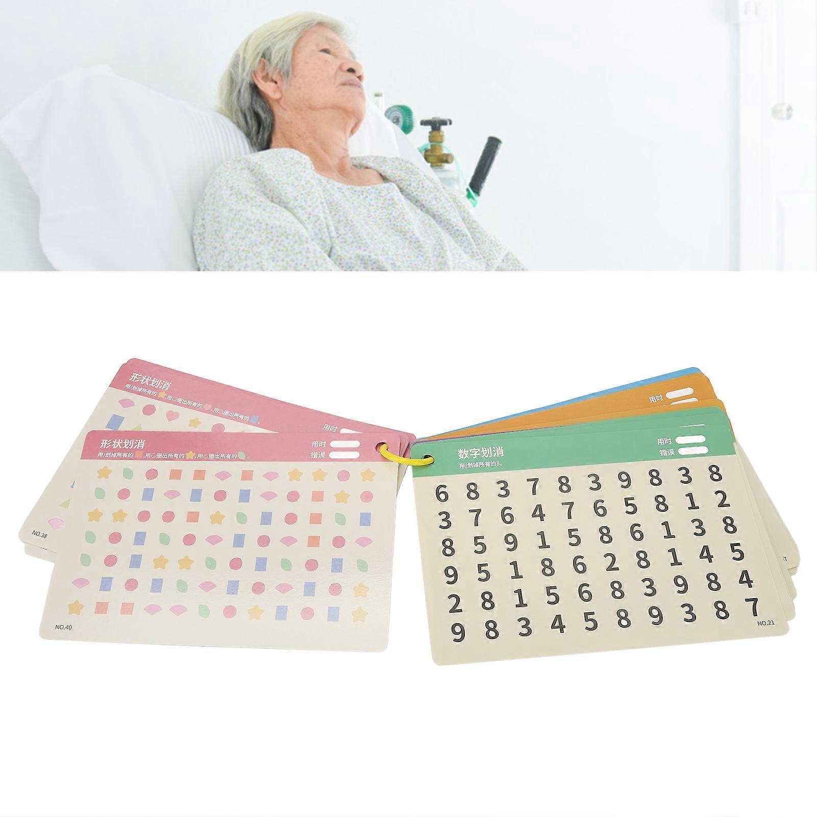 32 Decks Senile Dementia Puzzle Cards Concentration Training Letters Numbers Matching Card Toy 