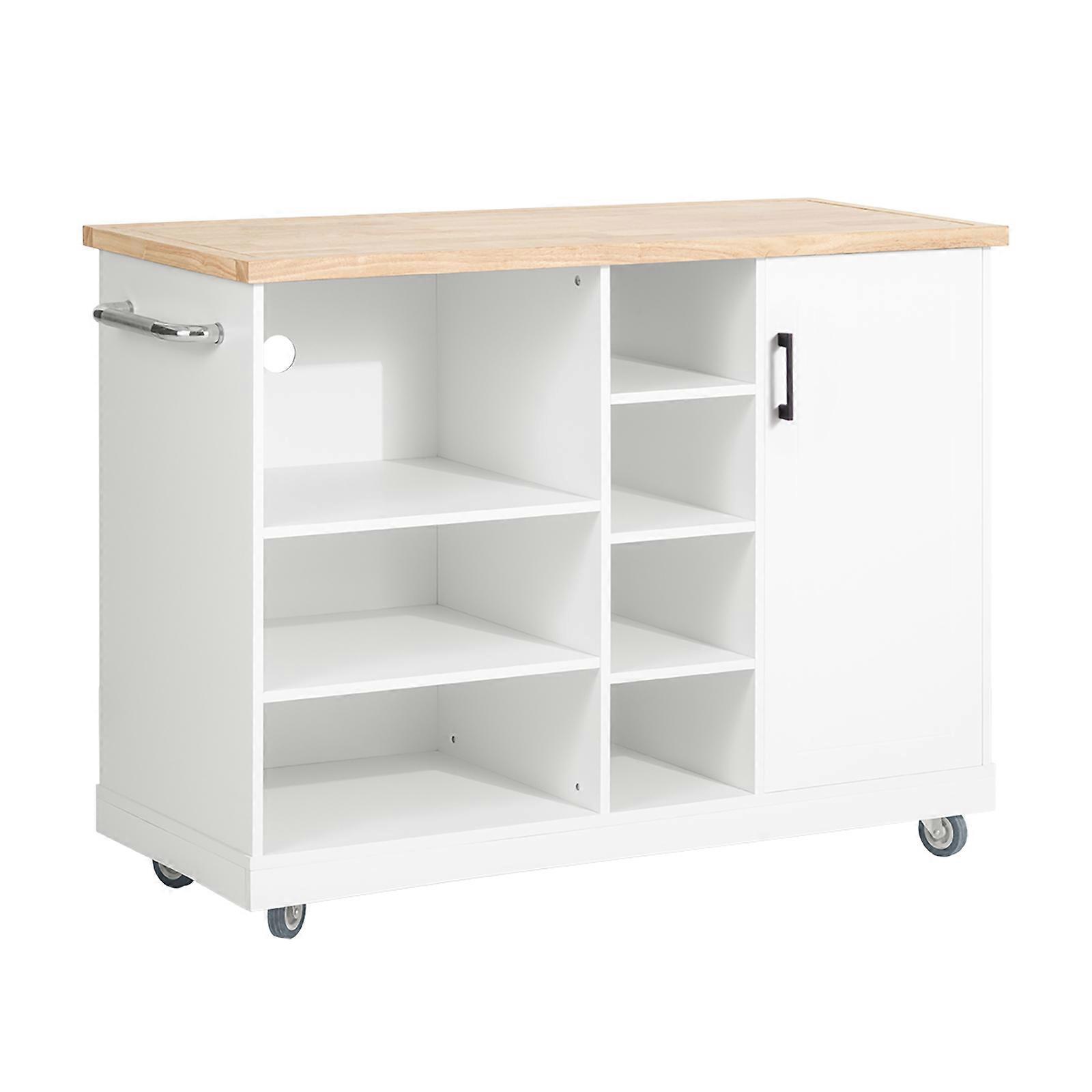 SoBuy FKW105-WN, keittiösaarekkeen kaappikärry pyörillä