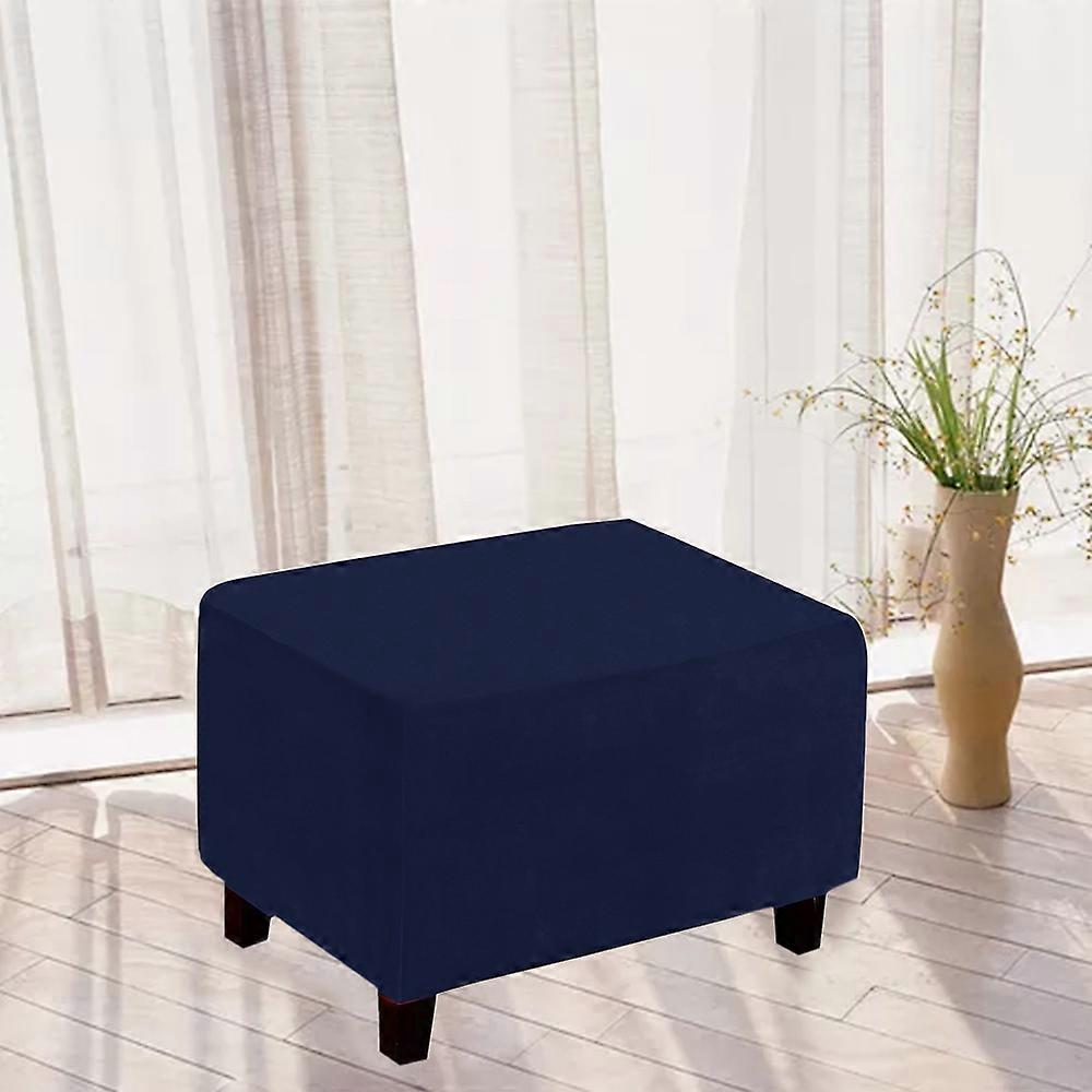 Stretch Ottoman Cover Footrest Stool Covers Rectangle Stretchable