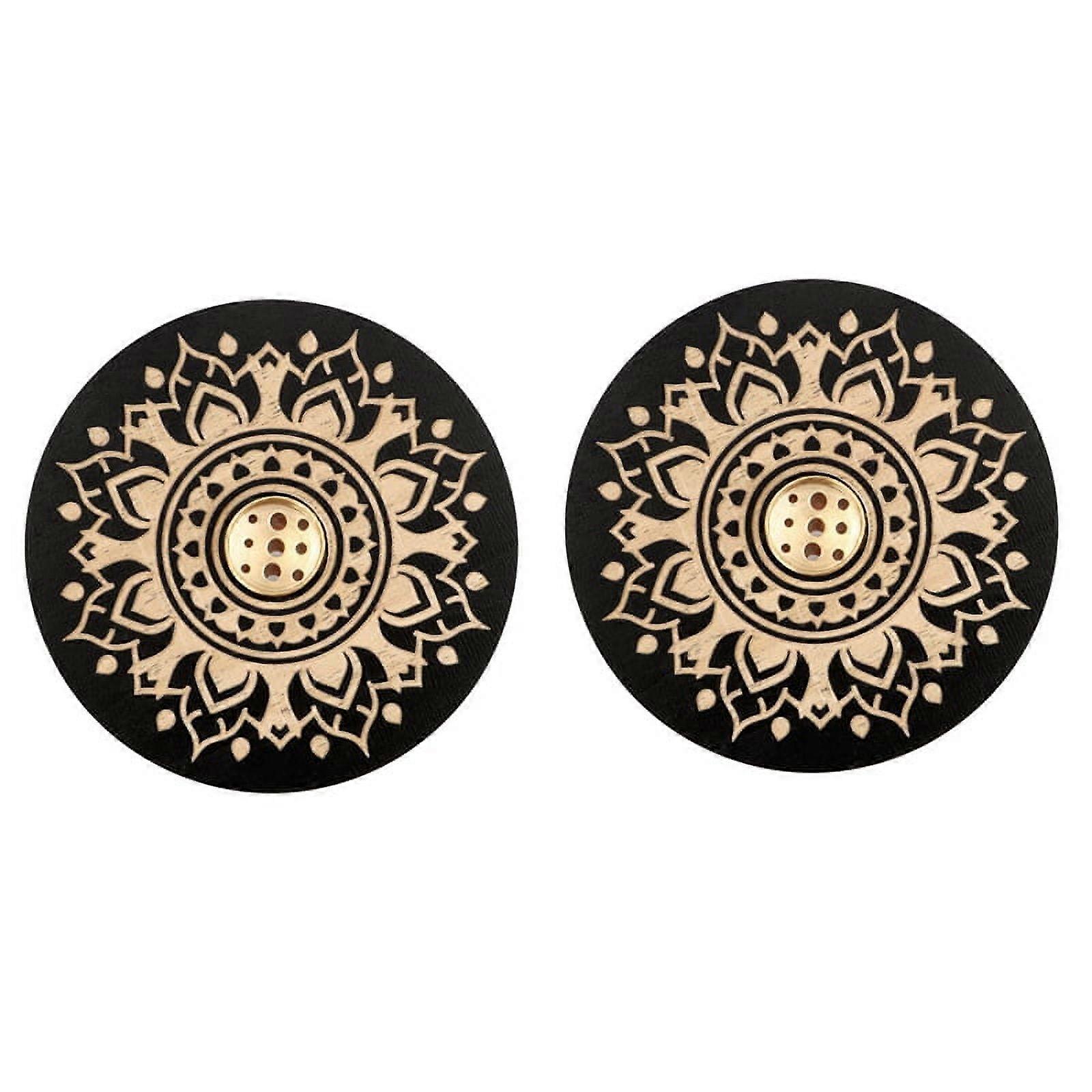 2Pcs Incense Holder for Home Decoration, , Yoga,Black,B