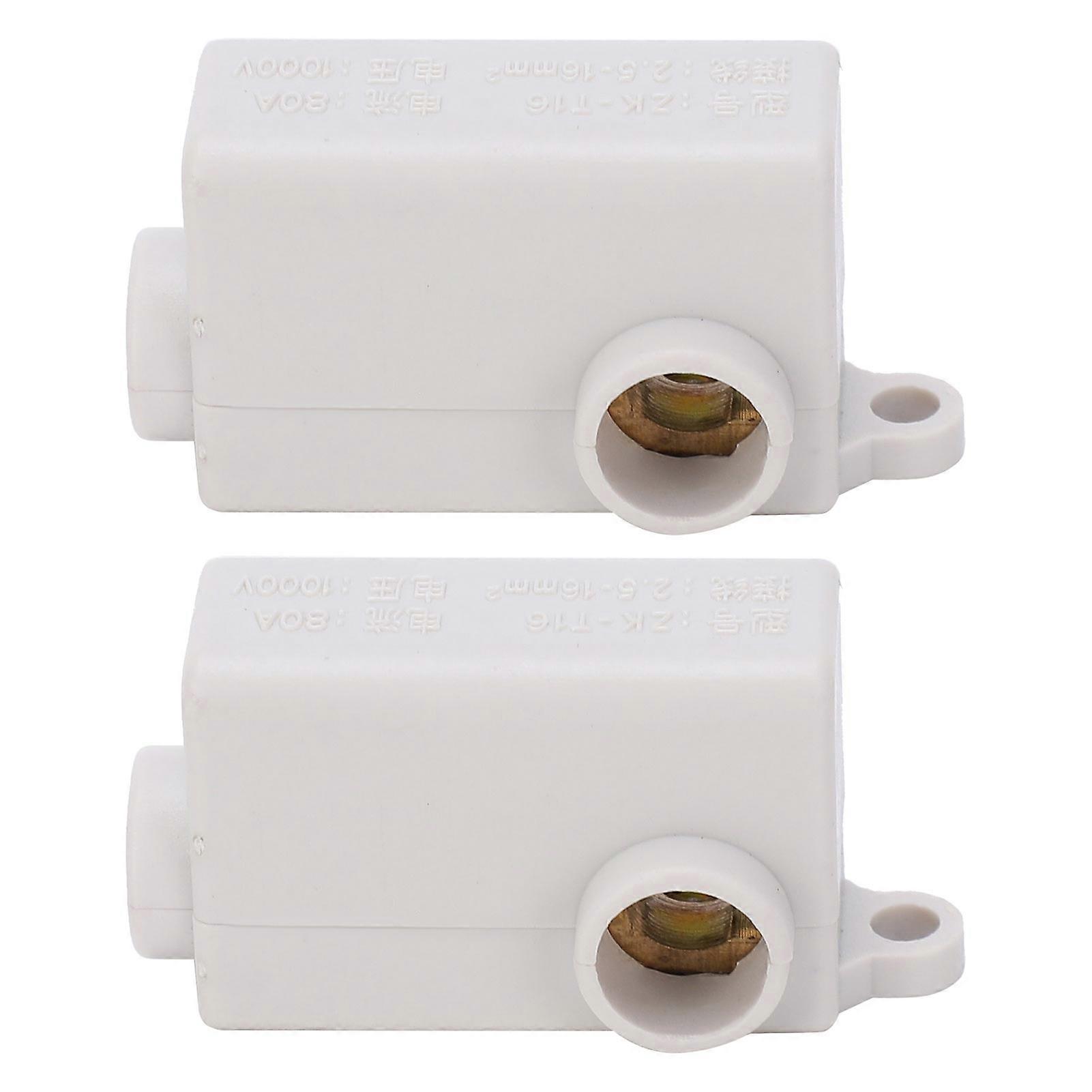 2Pcs Inline Junction Connector Box T-Type Terminals Cable Wire Electrical Joiner ZK-T16