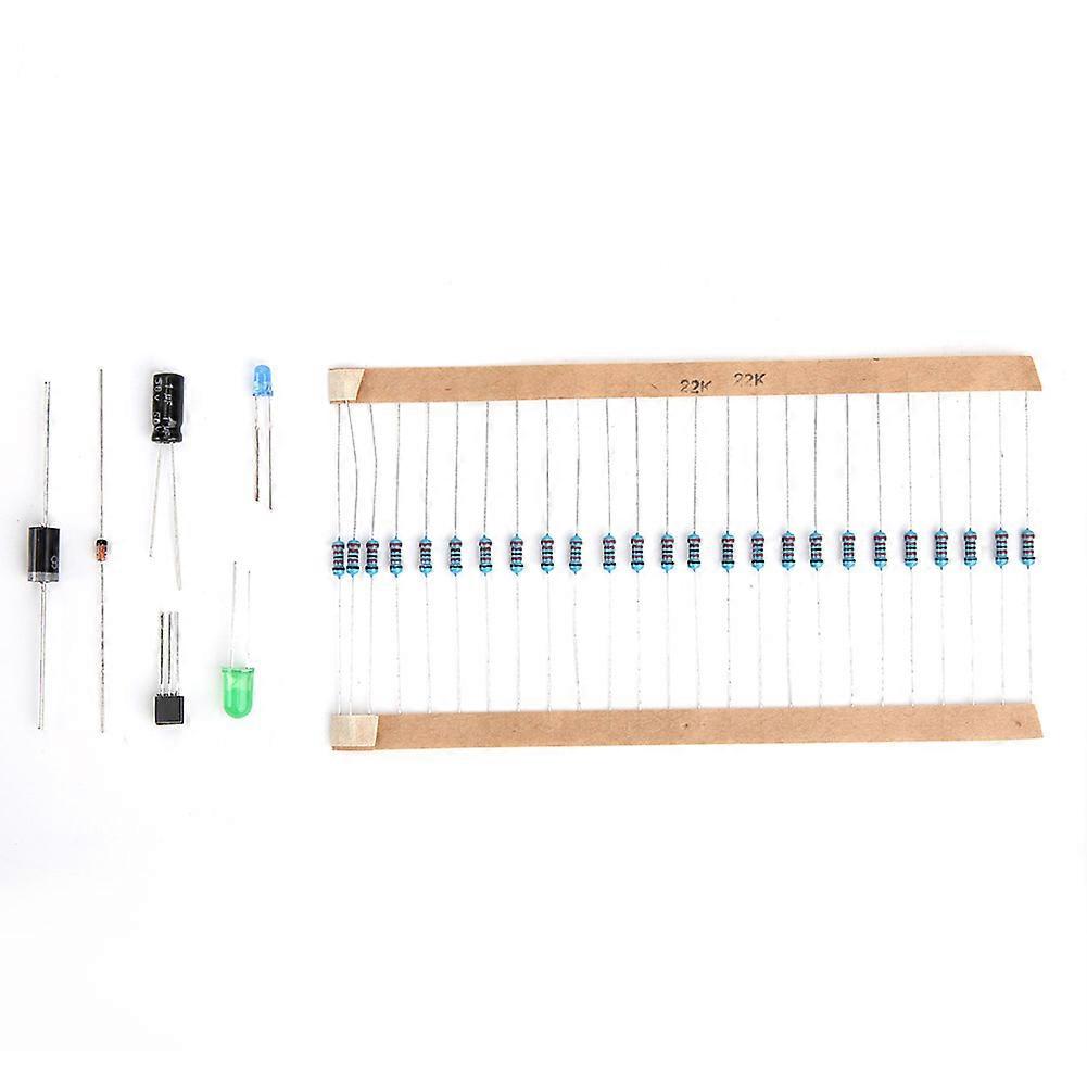 1565PCS Electronic Component Assorted Kit Capacitor LED Diode Transistor 1/4W Resistor