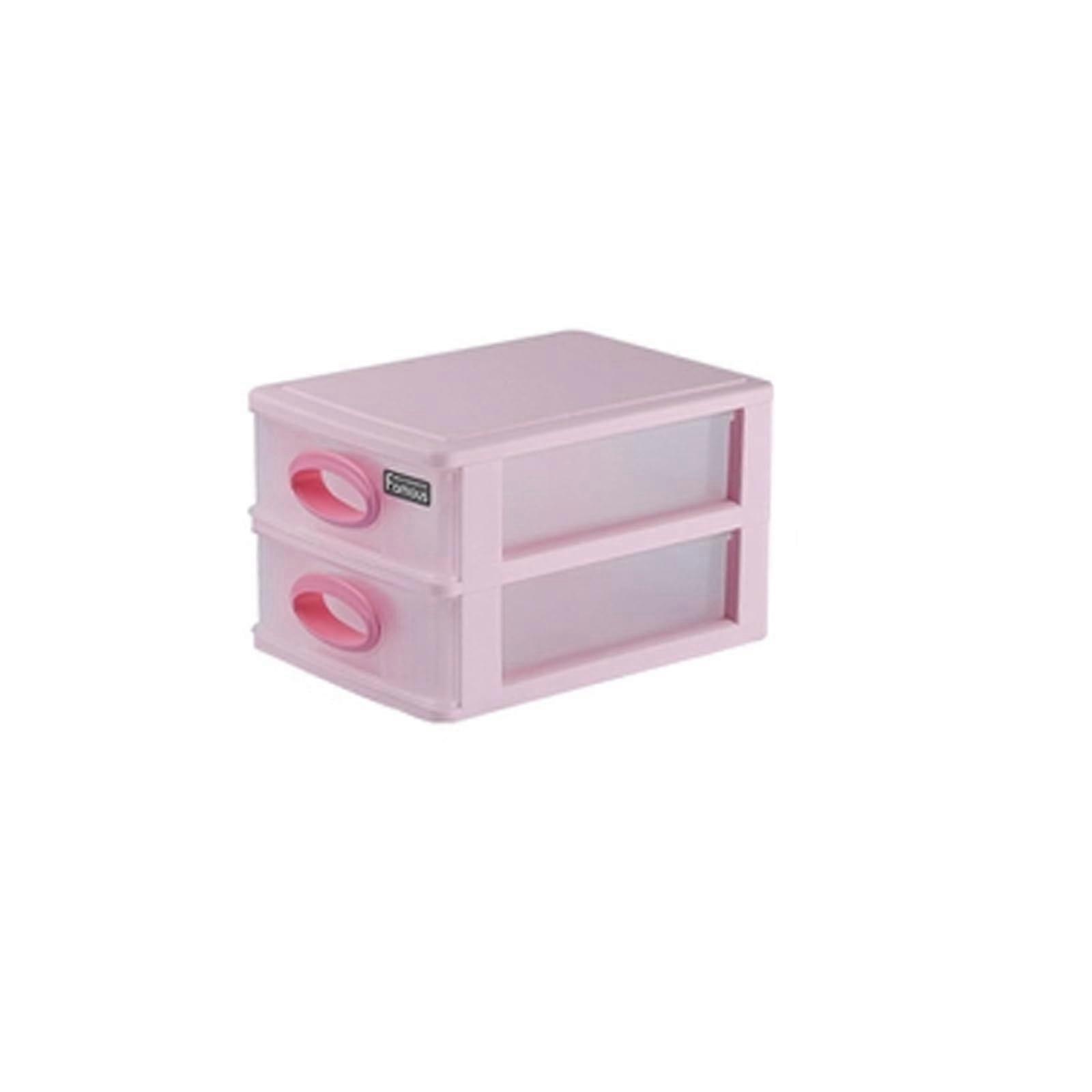 Pink Drawer Organizer With Storage Bins For Crafts Tools & Hardware SpaceSaving Small Drawers For Home Office